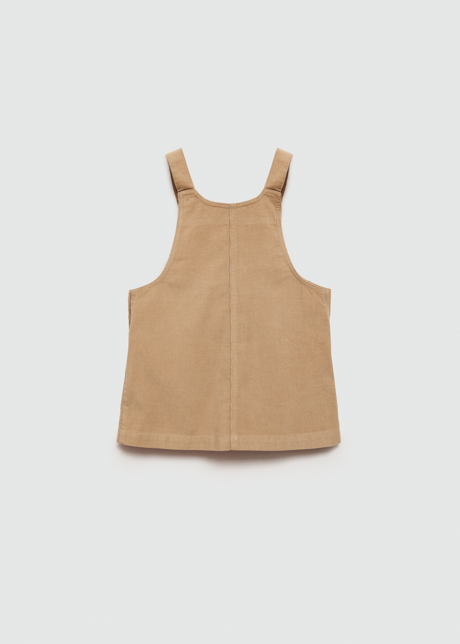 Micro-corduroy pinafore dress - Reverse of the article