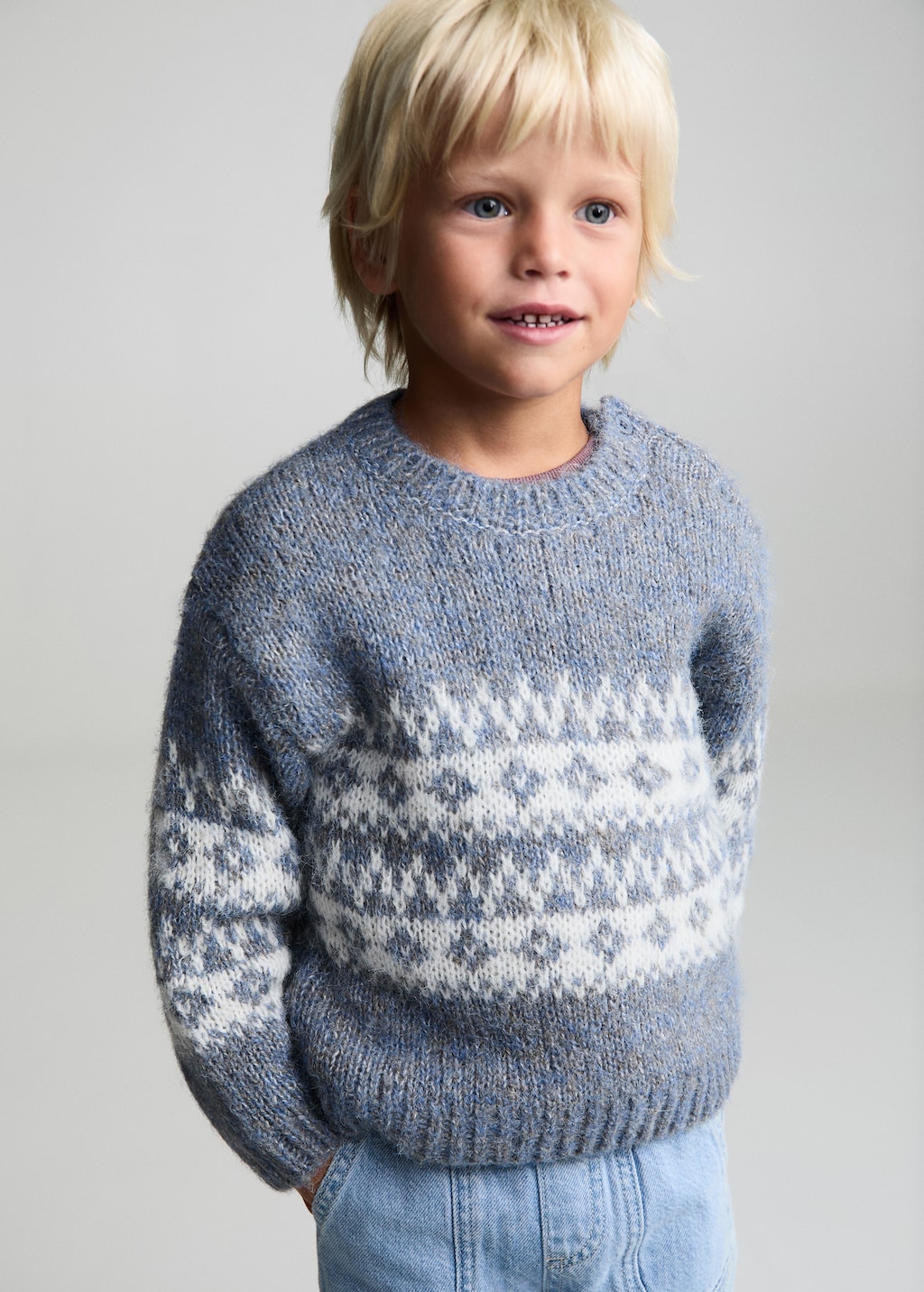 Pull over jacquard Enfants MANGO Monaco