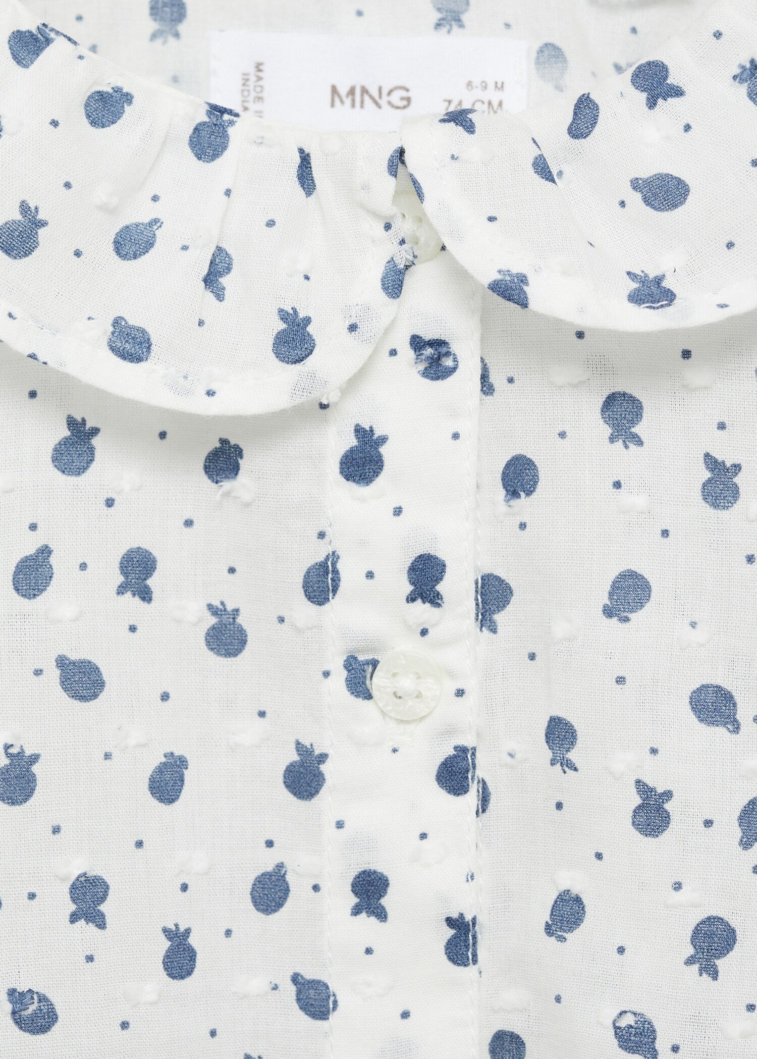 Brusa coll babydoll estampada - Detall de l'article 8