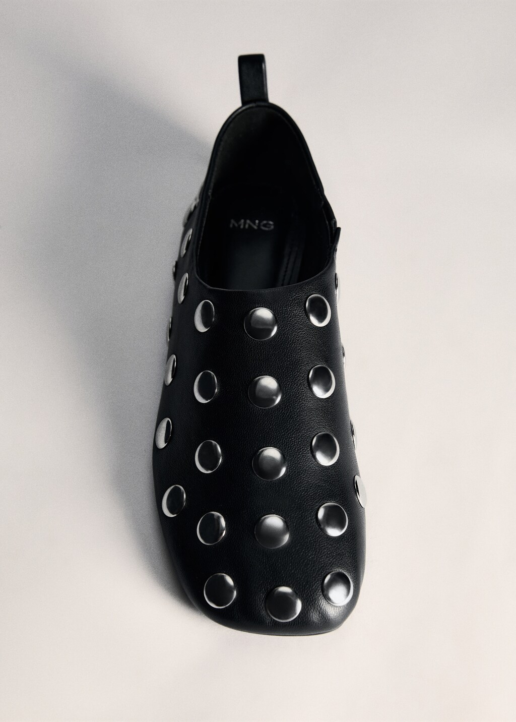 Leren schoenen met studs