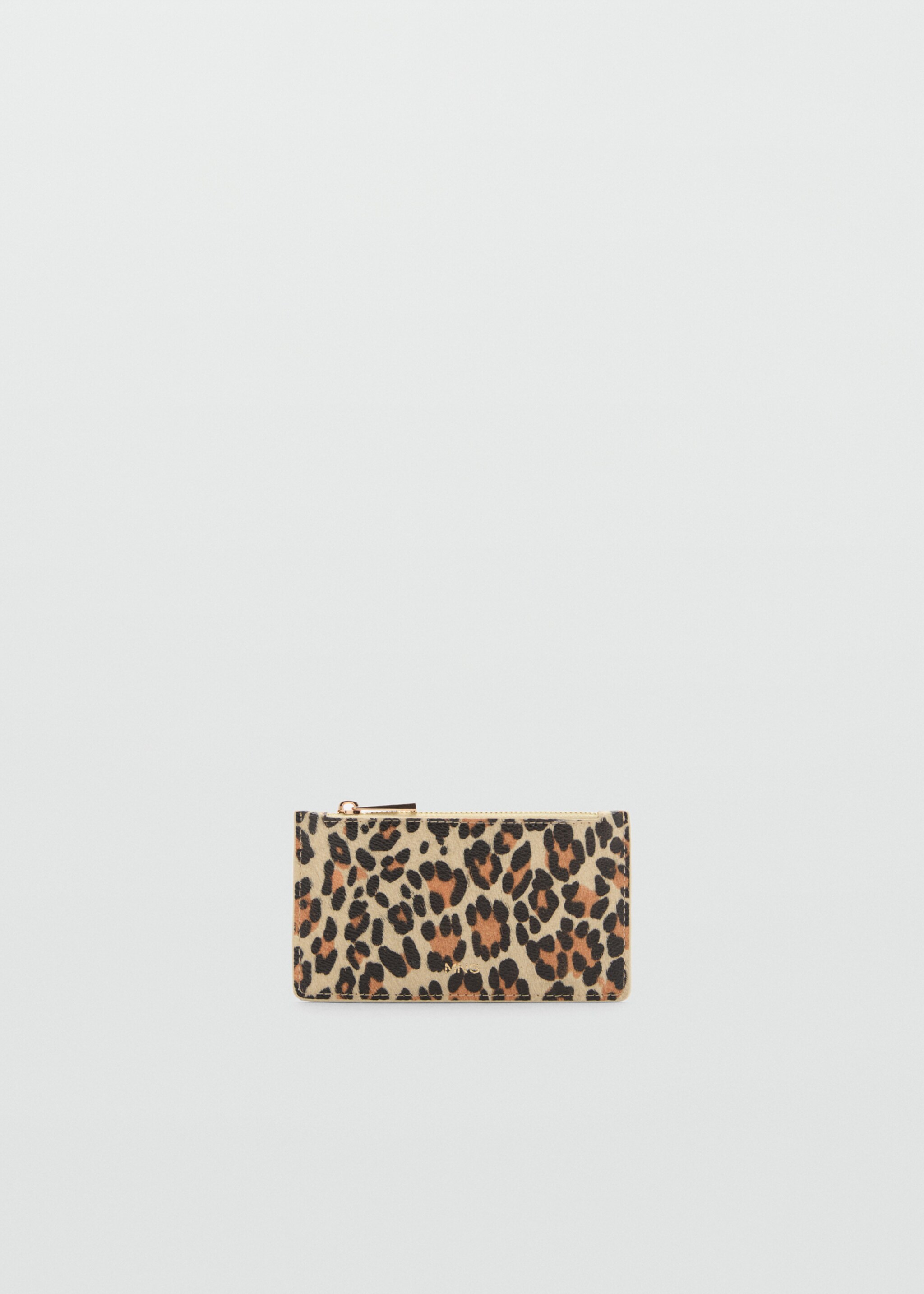 Leopard print leather wallet - Article without model