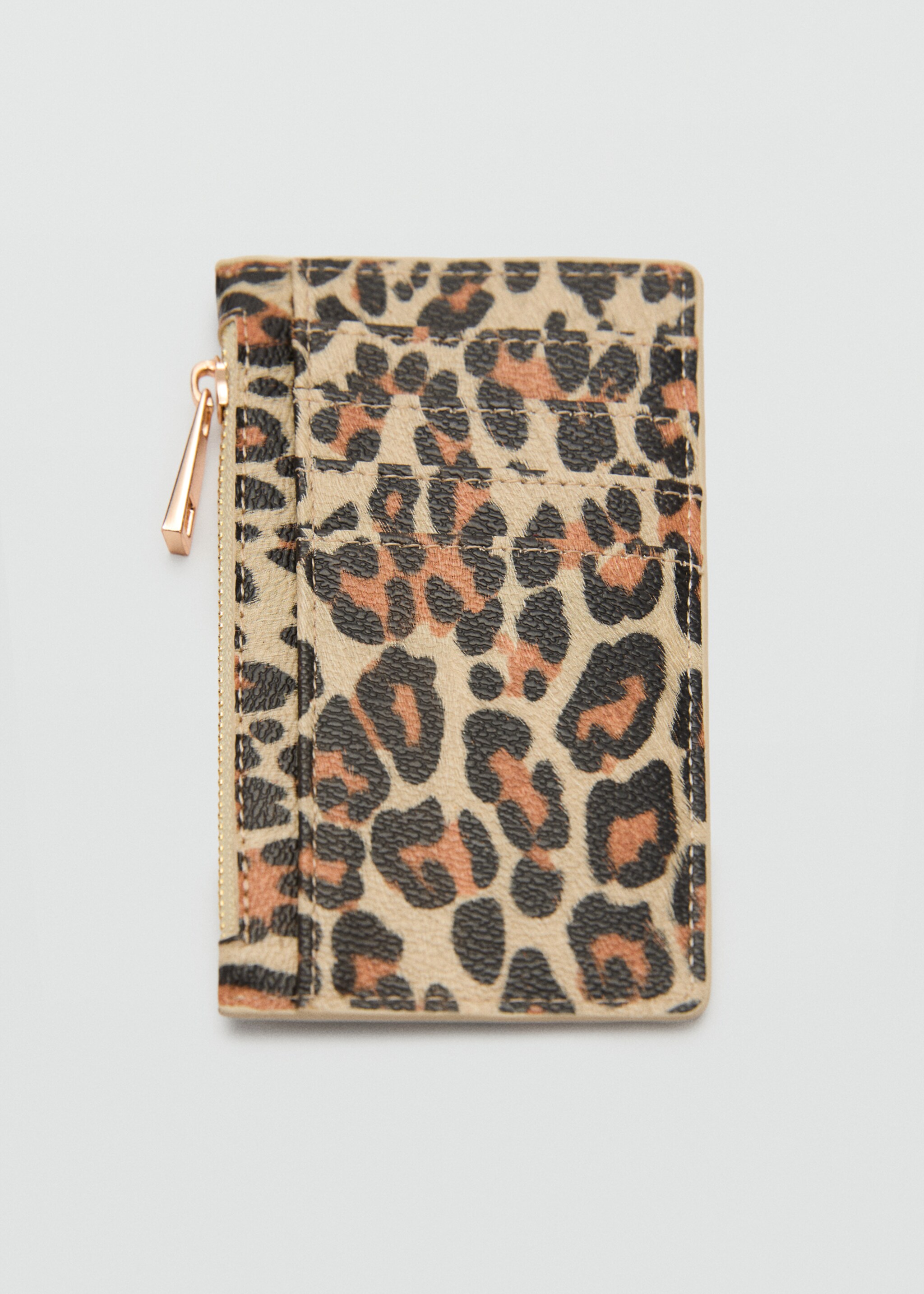 Leopard print leather wallet - Details of the article 1