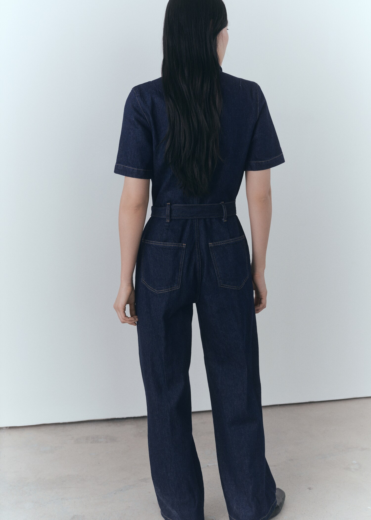 Combinaison en jean rinse wash - Verso de l’article