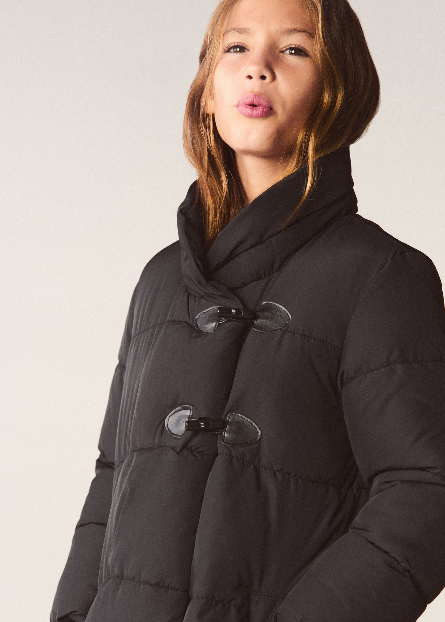 Quilted buttoned coat - Details of the article 5