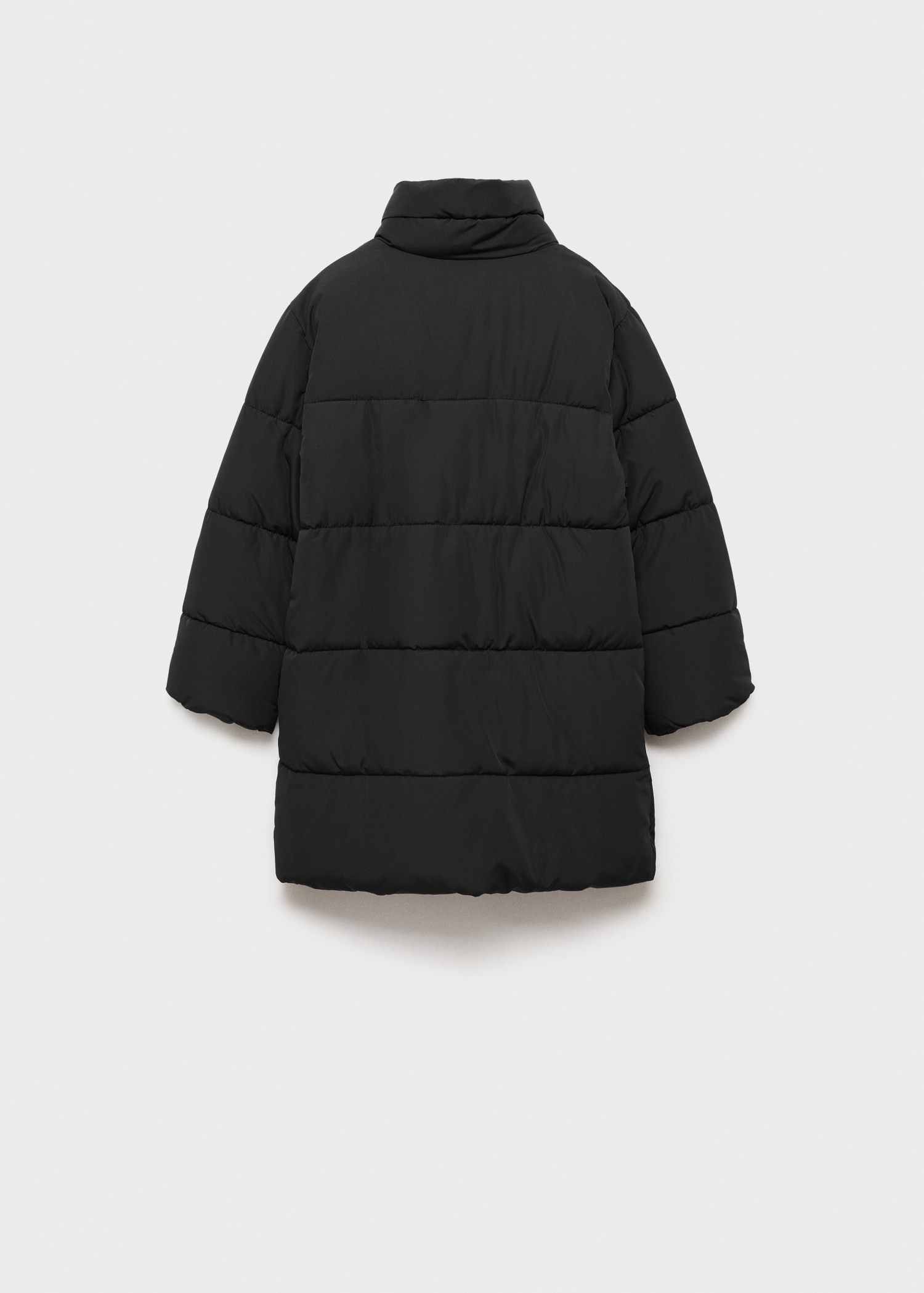 Quilted buttoned coat - Reverse of the article