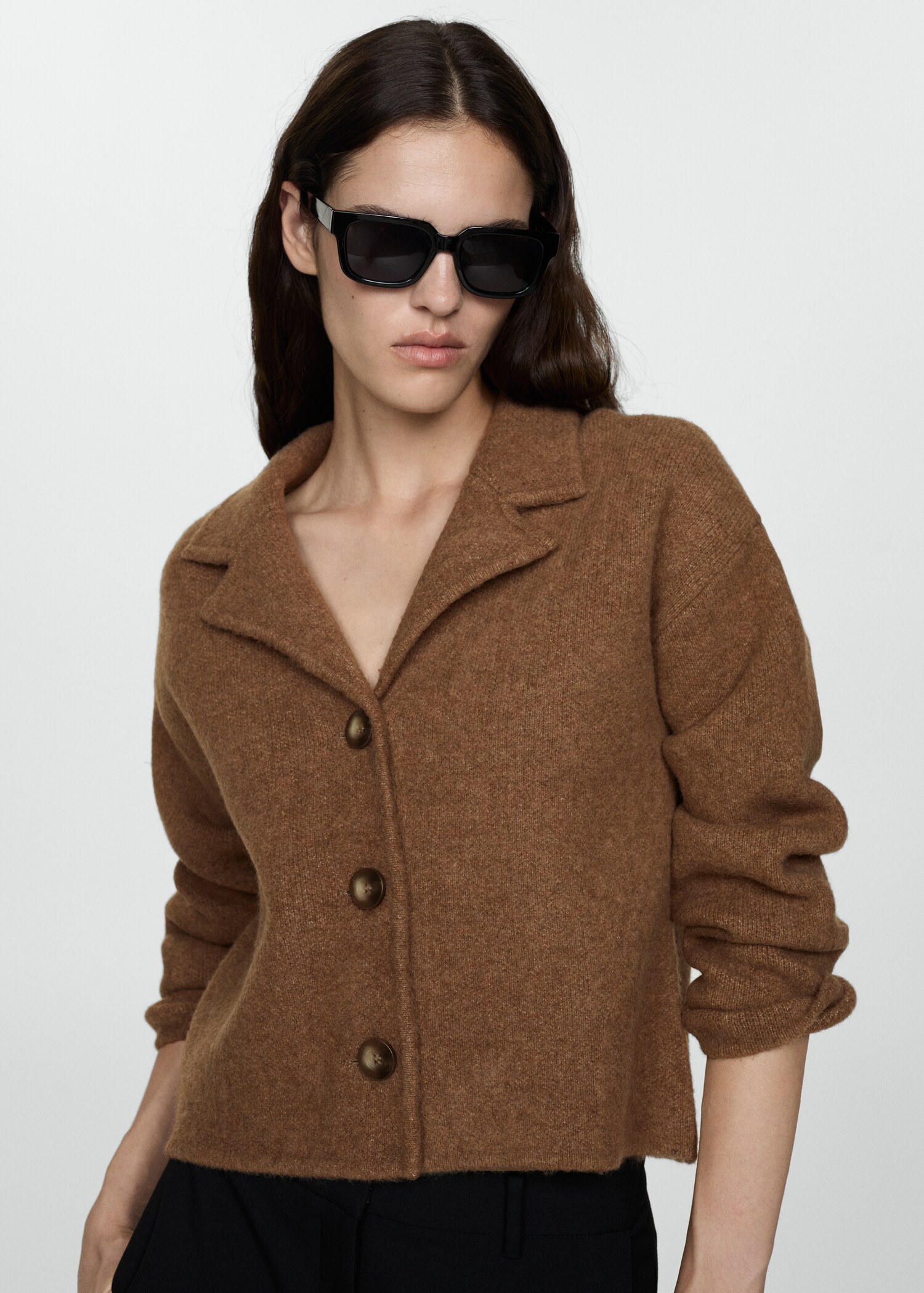 Chaqueta punto botones - Plano medio