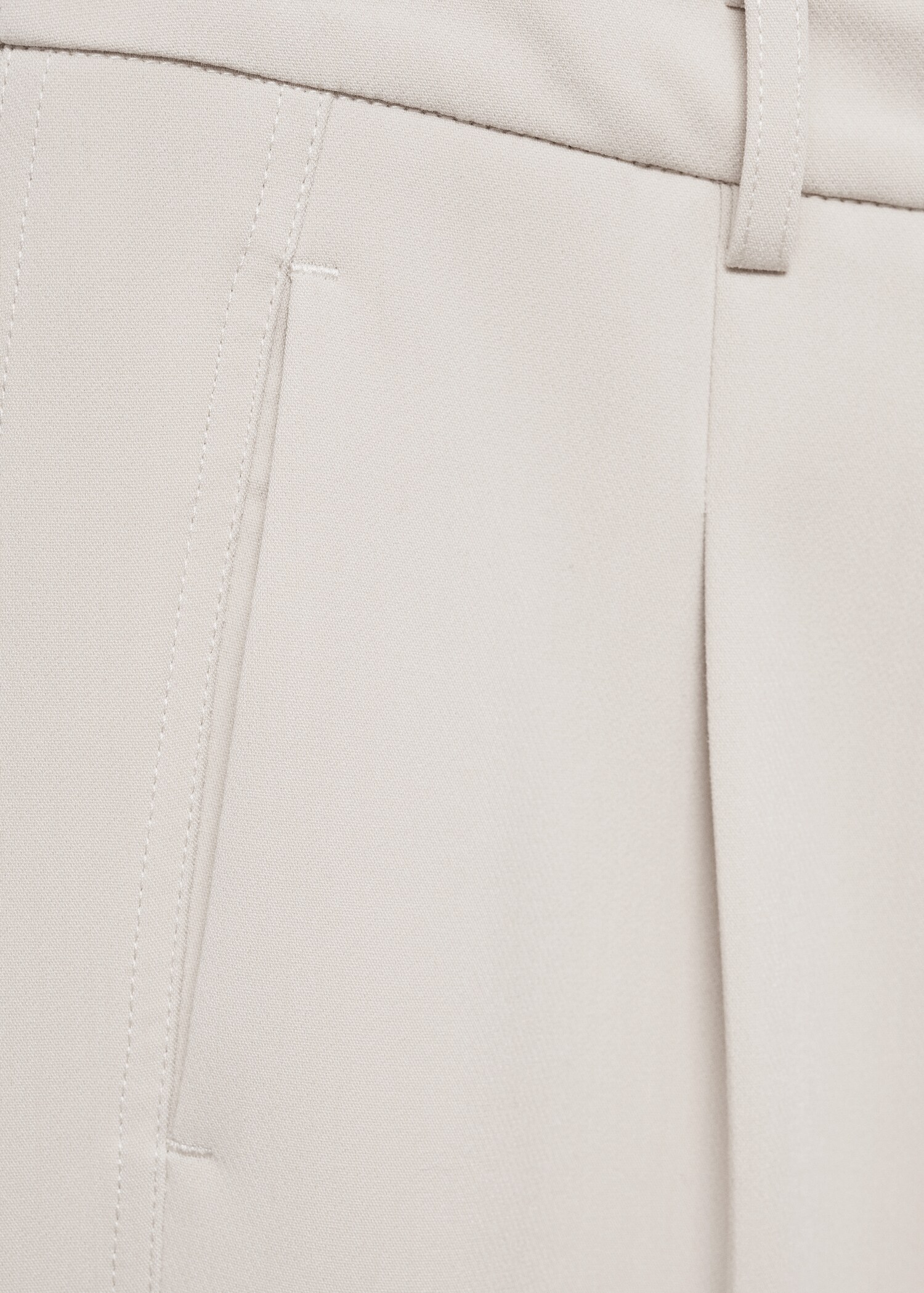 Straight-fit pleated trousers - Details of the article 0