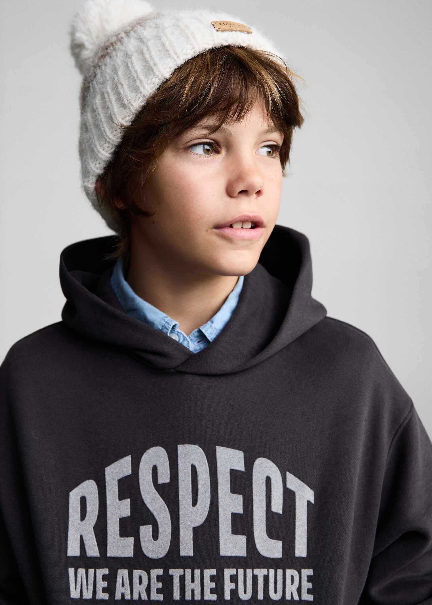 Sudadera estampada capucha