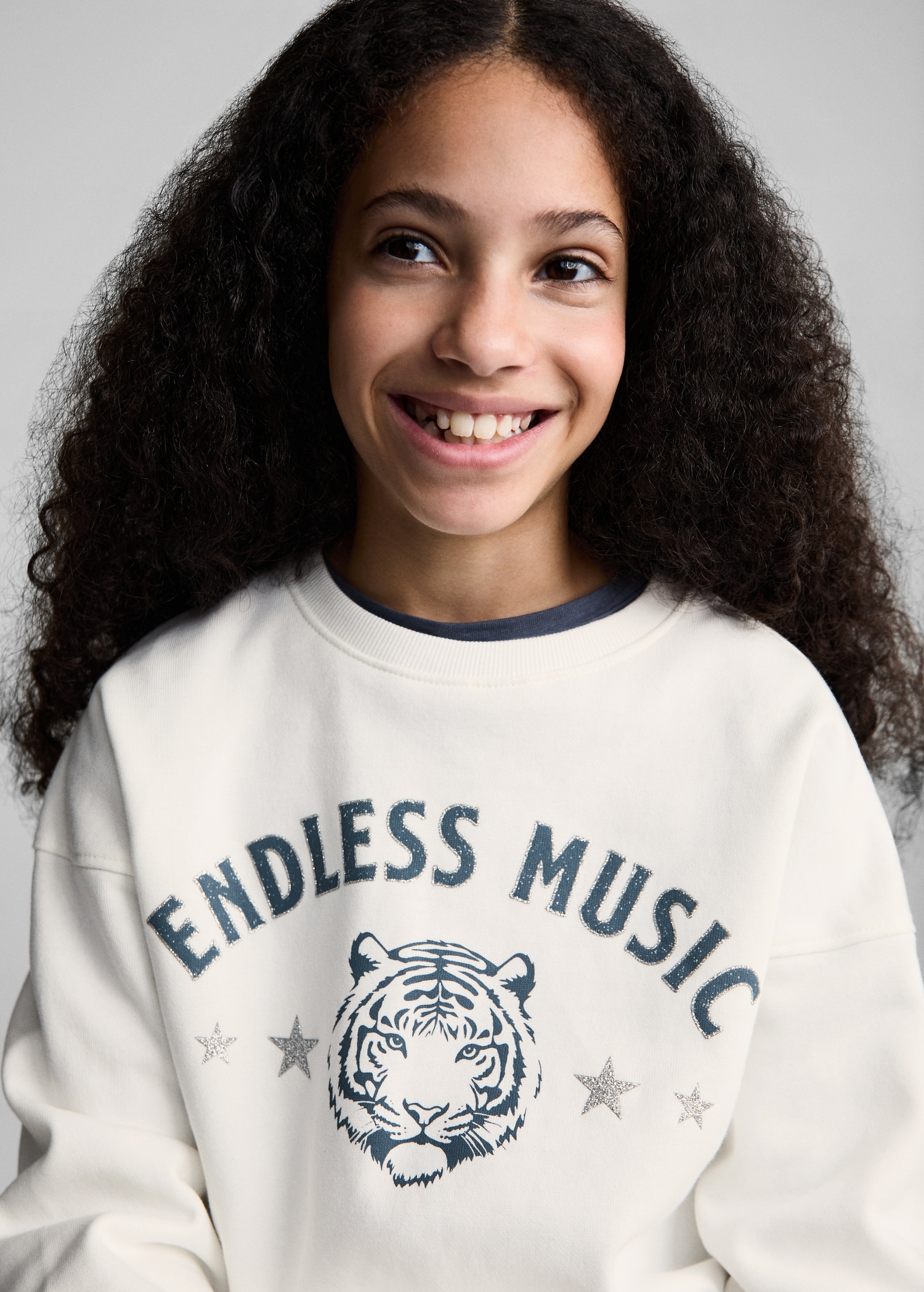 Printed cotton sweatshirt - Details of the article 1