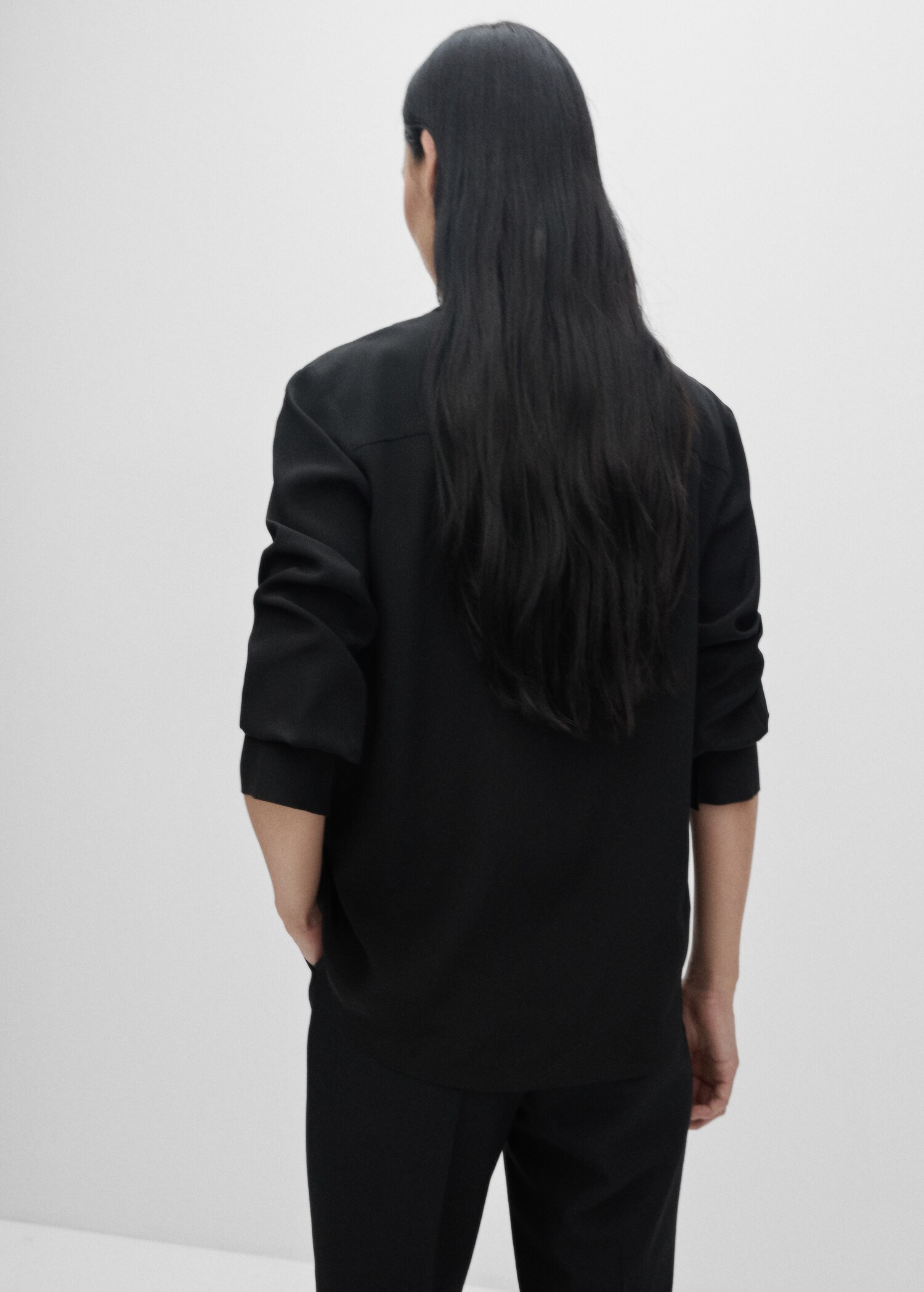 Camisa 100% seda - Reverso del artículo