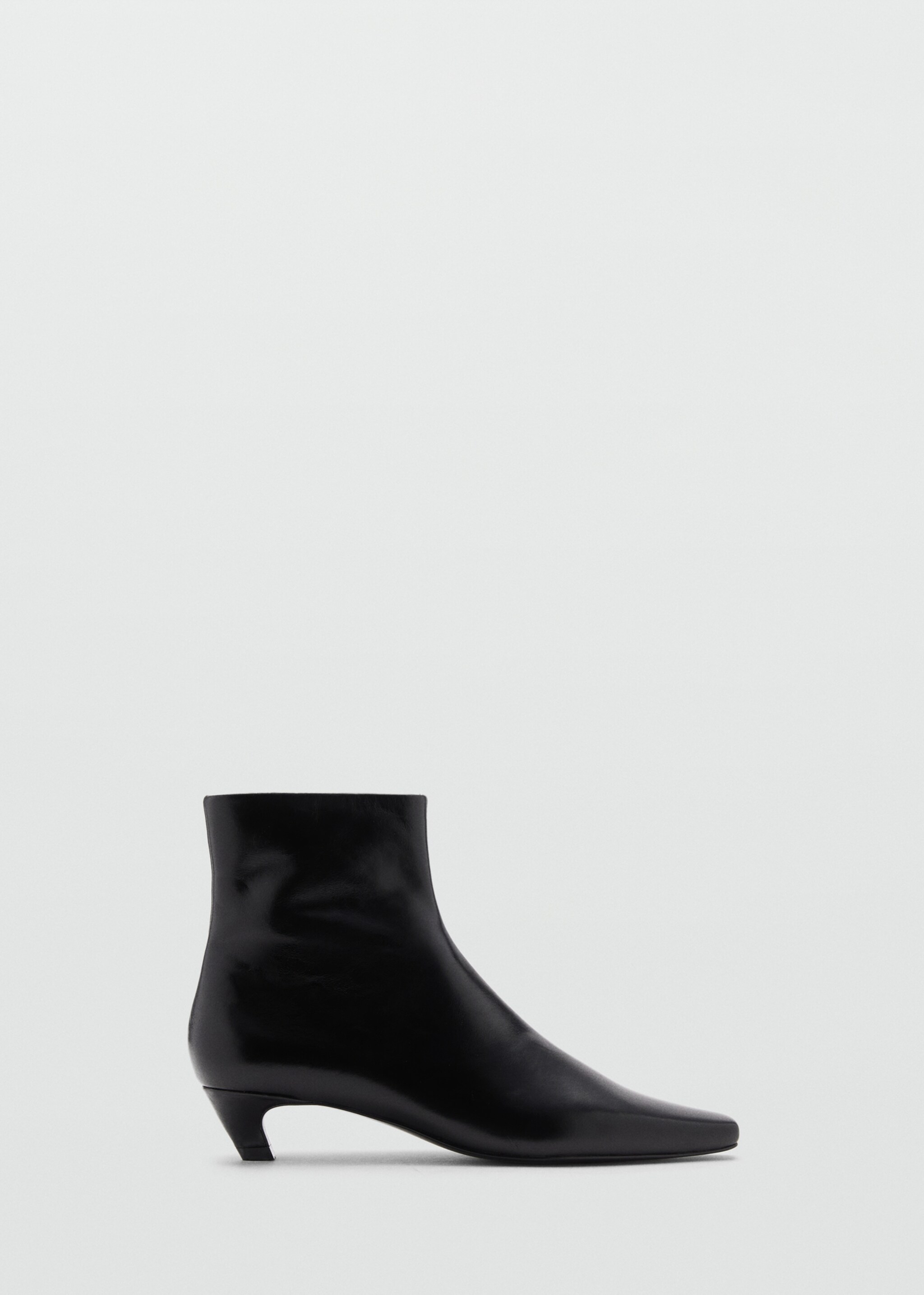 Bottines cuir talon kitten heel - Article sans modèle