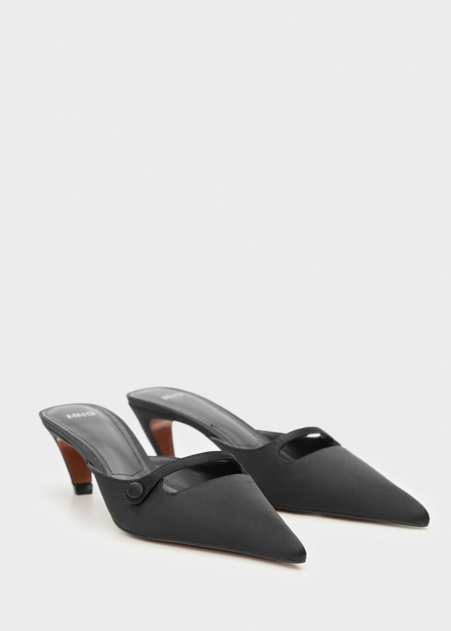 satin kitten heel shoes