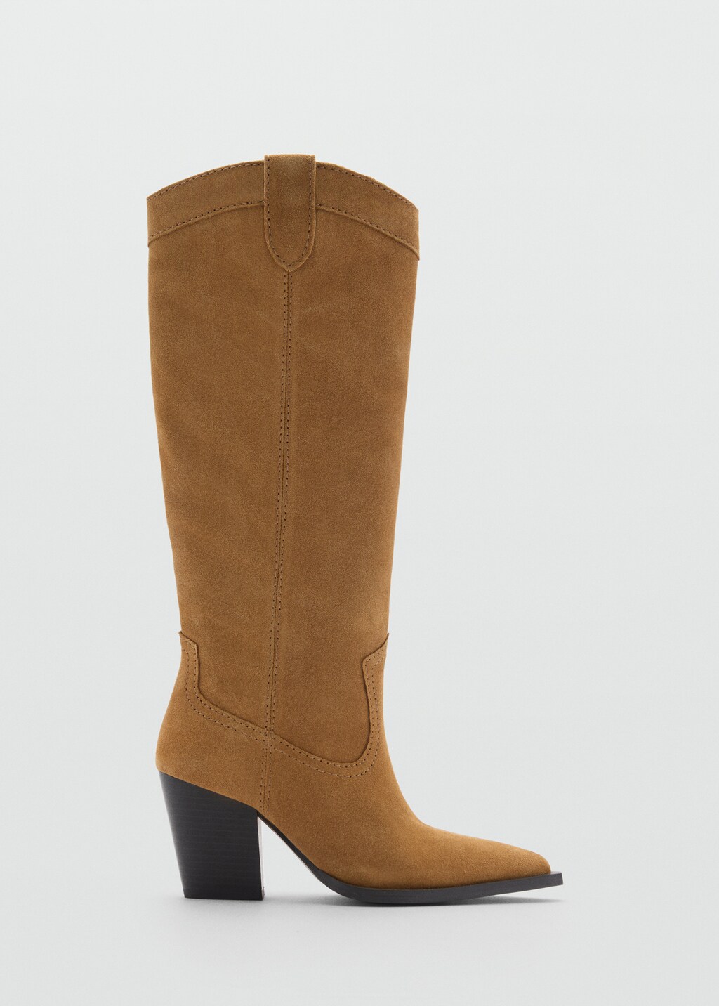 Bota serraje cowboy Mujer MANGO Espana Peninsula y Baleares