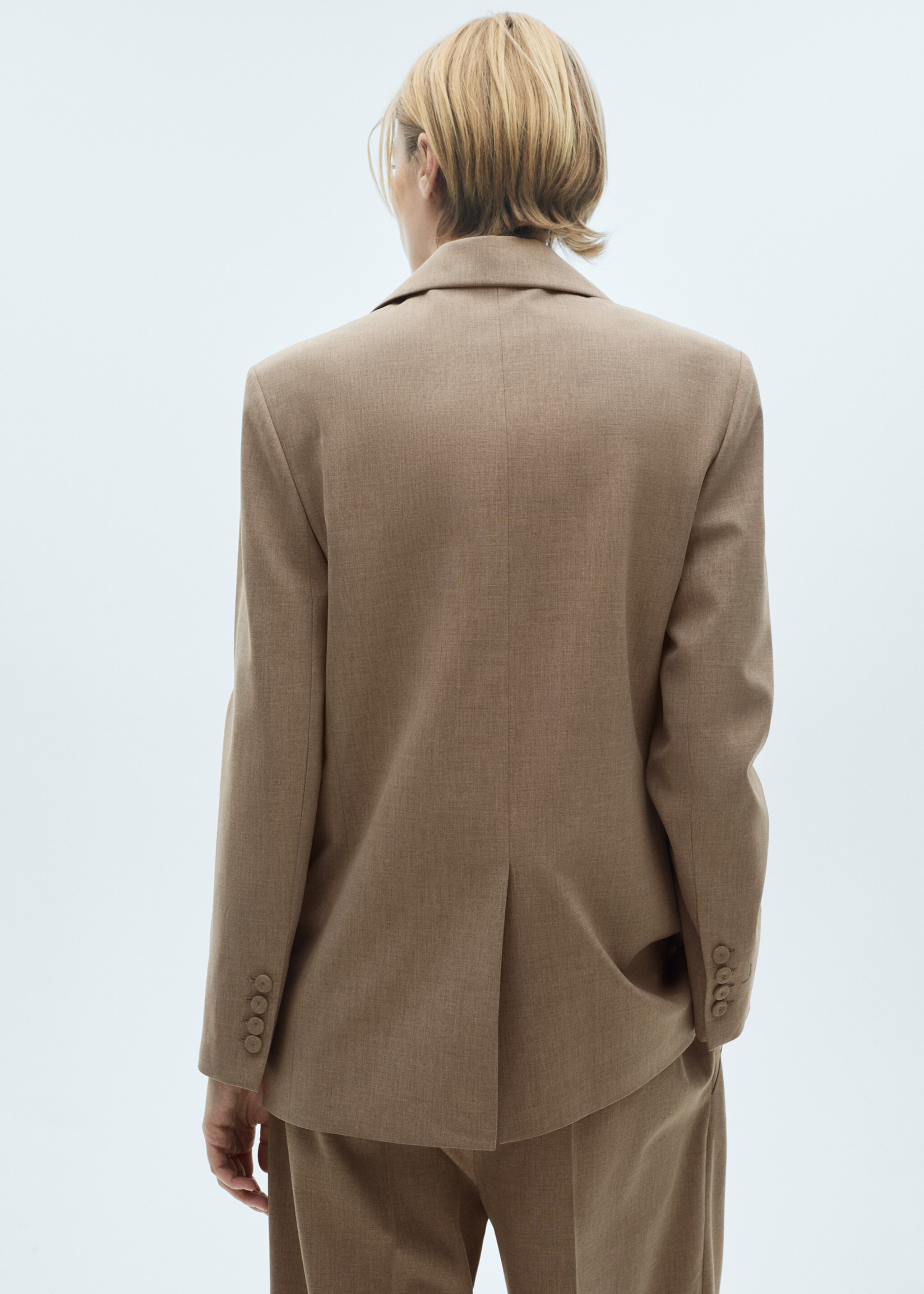 Blazer traje lana - Reverso del artículo