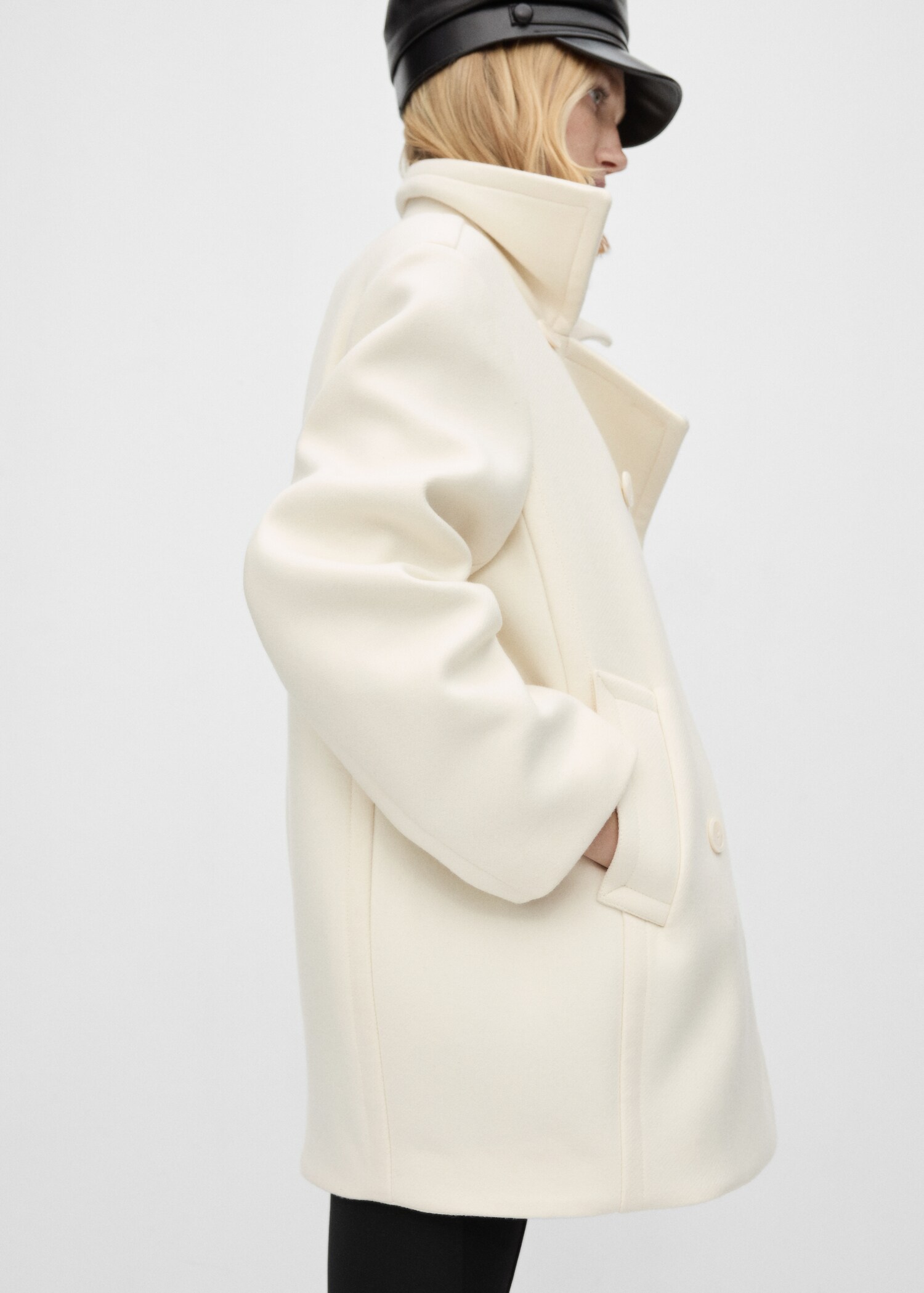 Double-breasted virgin wool coat - Деталь изделия 6