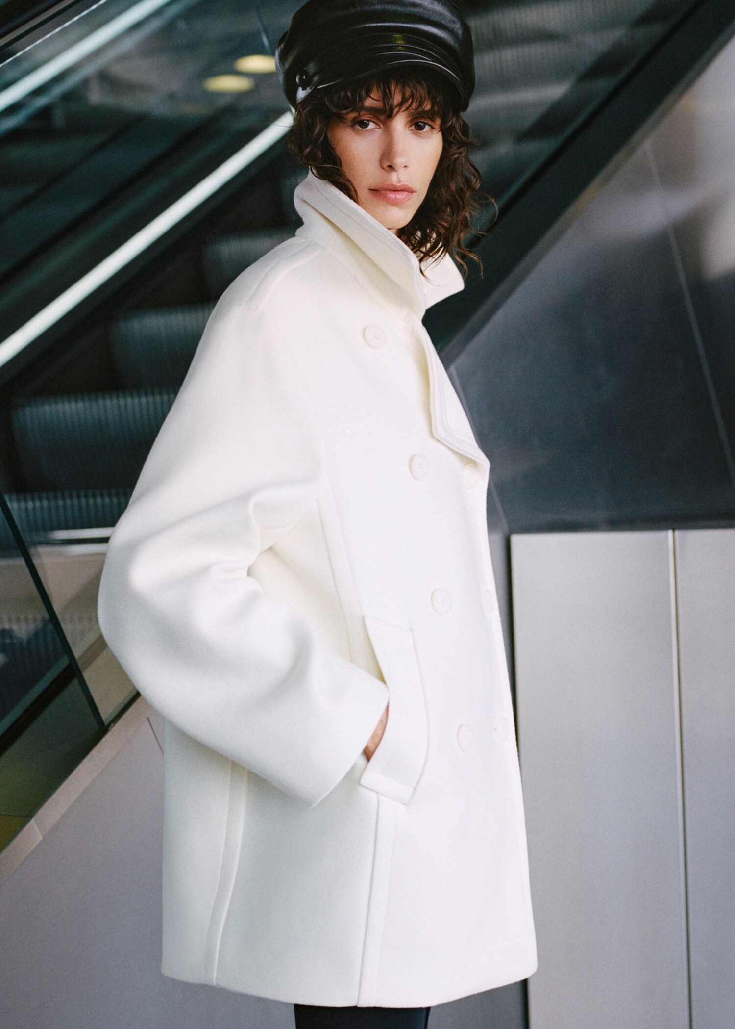 Double-breasted virgin wool coat - Деталь изделия 7