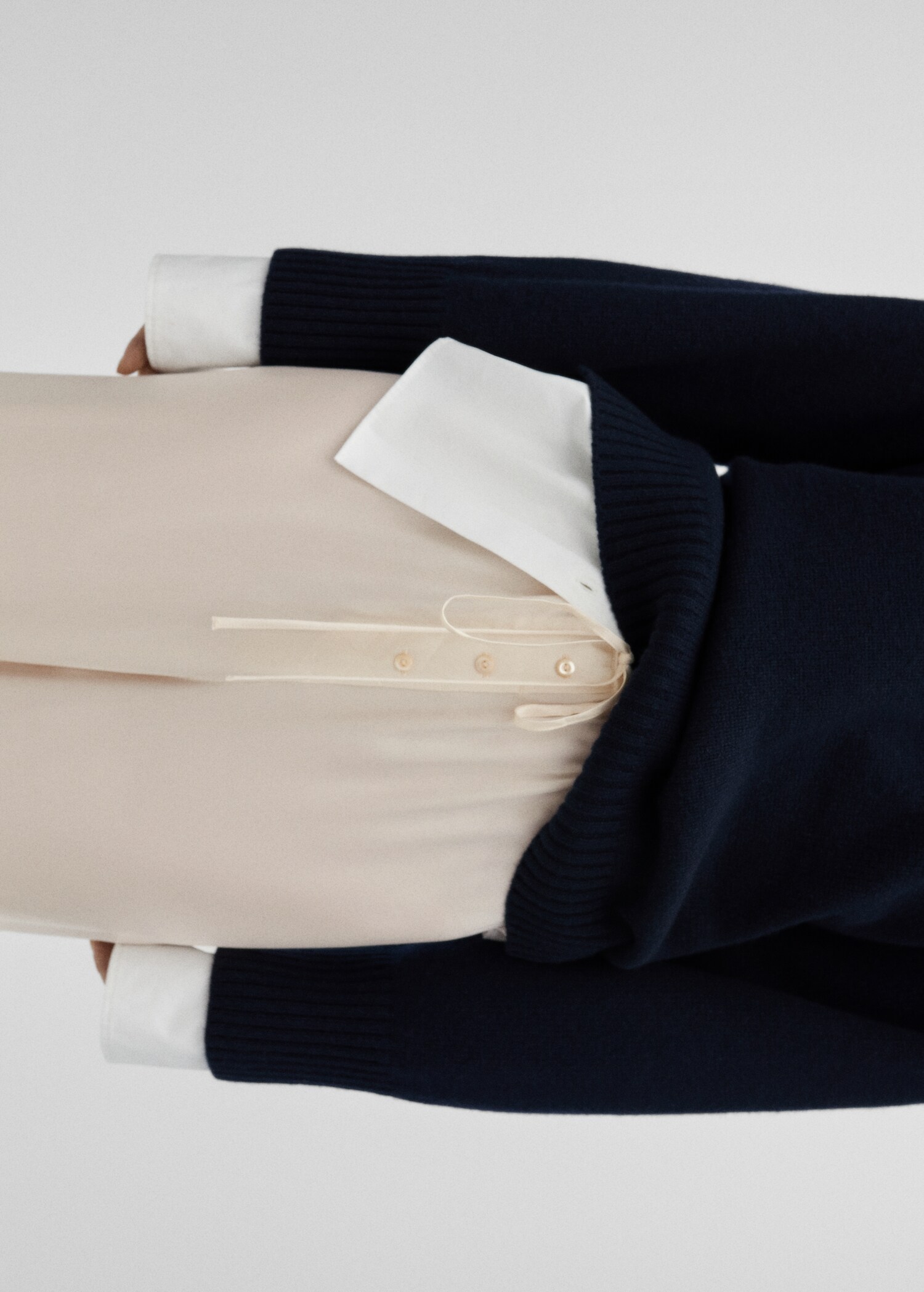 100% silk wideleg trousers - Details of the article 1