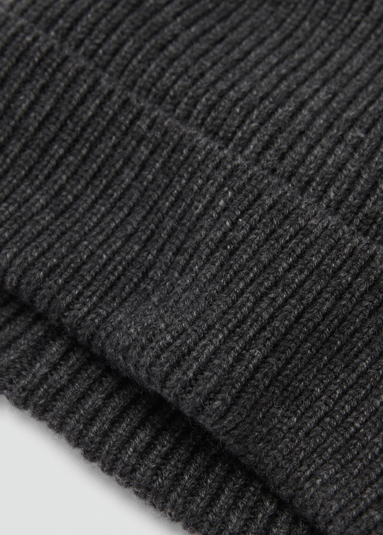 Wool and cashmere-blend ribbed hat - Medium plane
