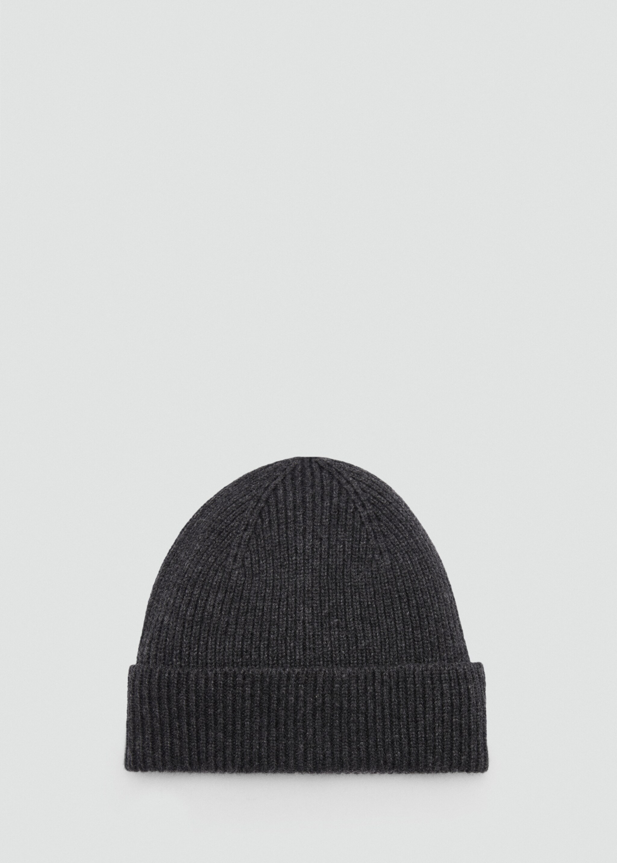 Wool and cashmere-blend ribbed hat - Article without model