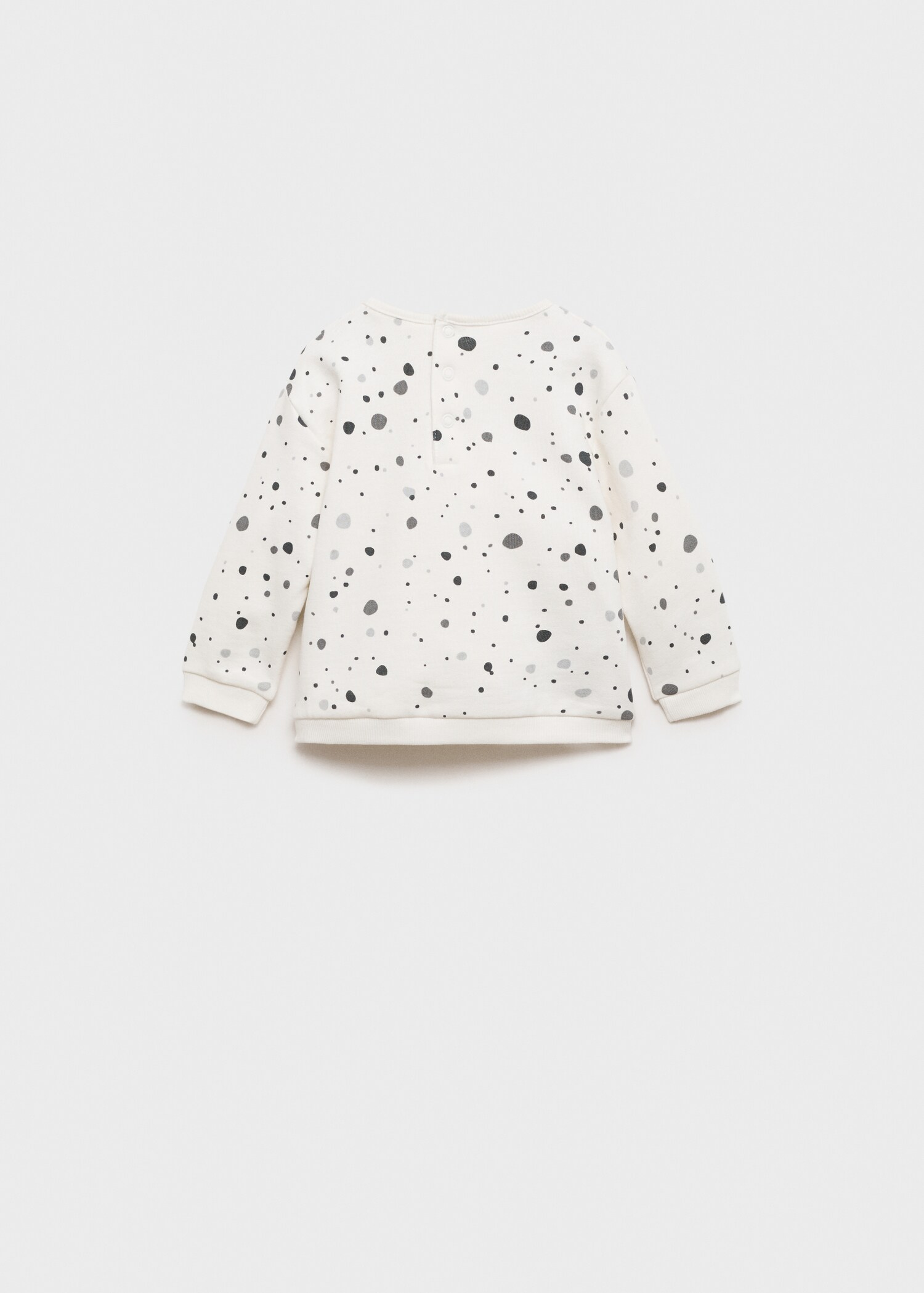 Polka-dot print sweatshirt - Reverse of the article