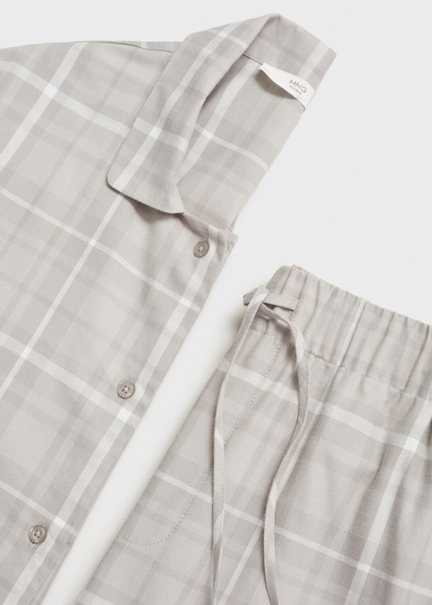 Organic cotton pyjama shirt - Details of the article 0