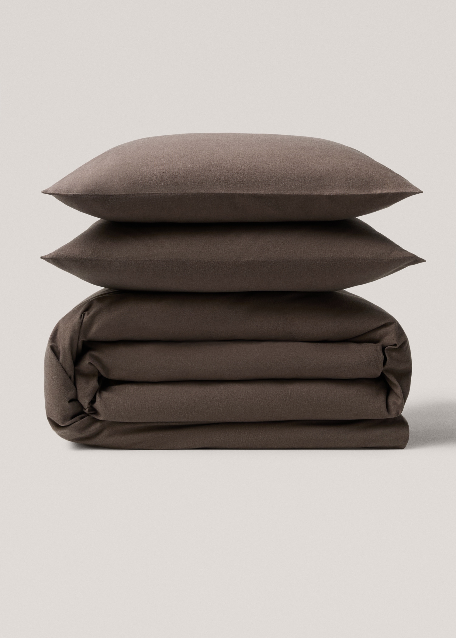 Housse de couette flanelle unie lit 150/160 cm - Article sans modèle