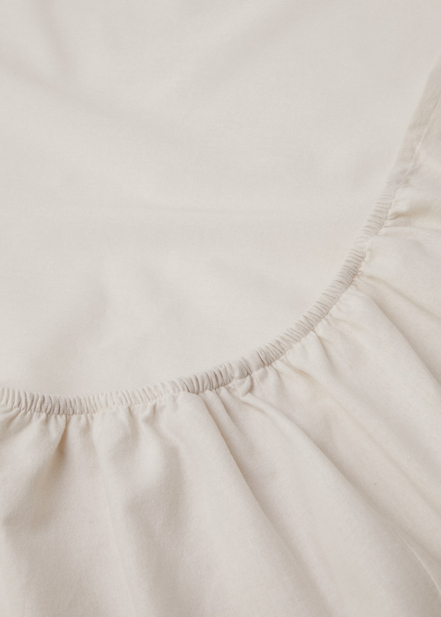 Plain flannel fitted sheet 90cm bed - Details of the article 1