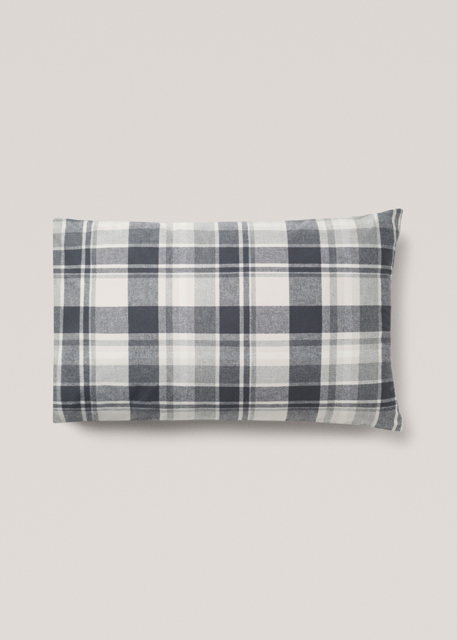 Funda almohada algodón franela cuadros 50x75cm - Artículo sin modelo