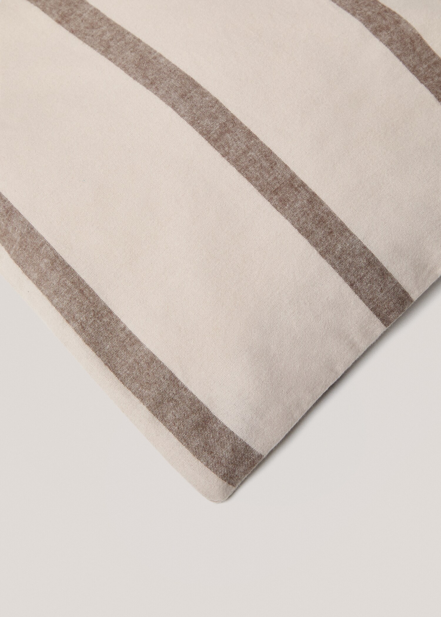 100% cotton flannel striped duvet cover for 180cm bed - Details of the article 3