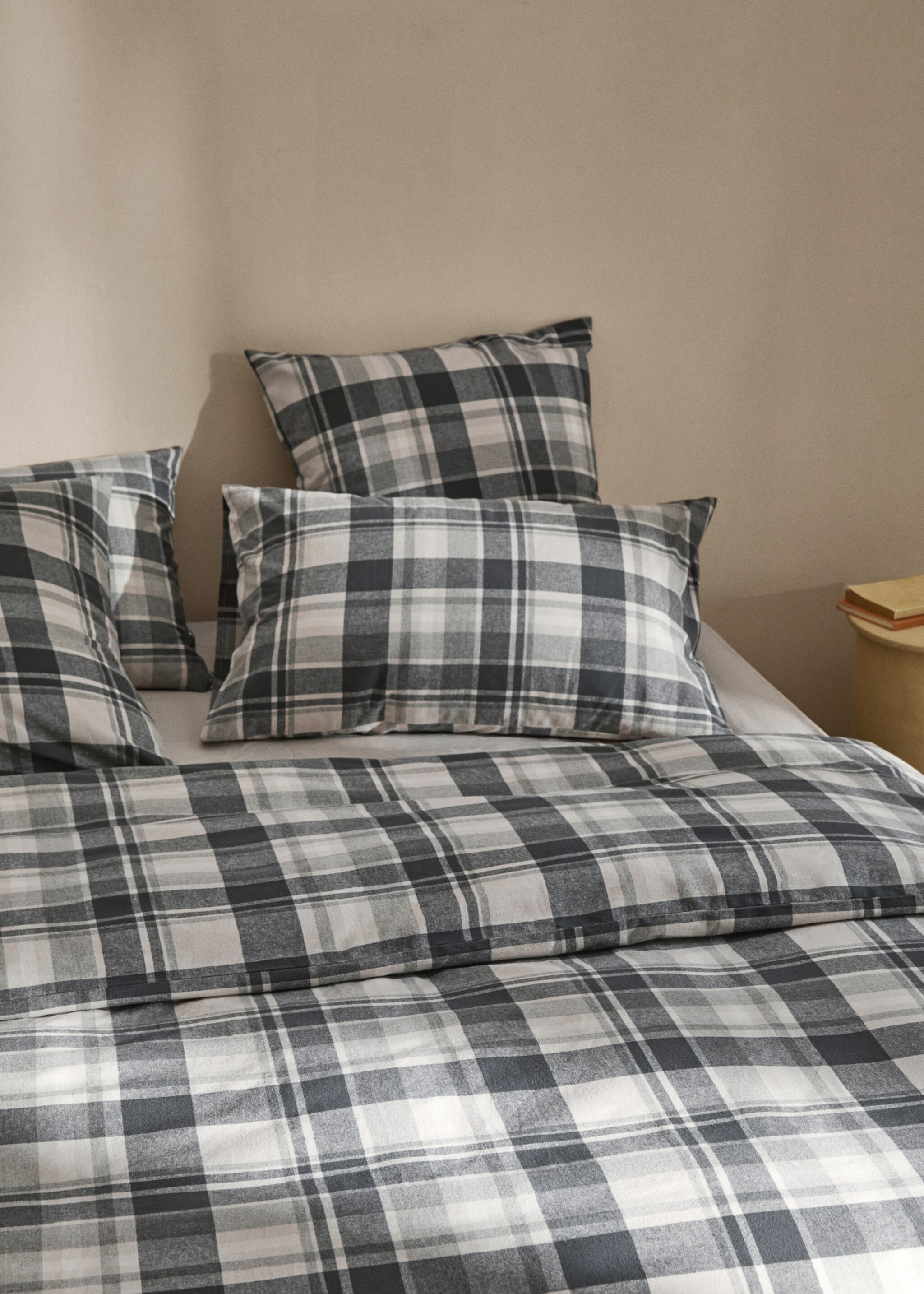 Duvet cover 100% cotton checkered flannel bed 135cm - Details of the article 8