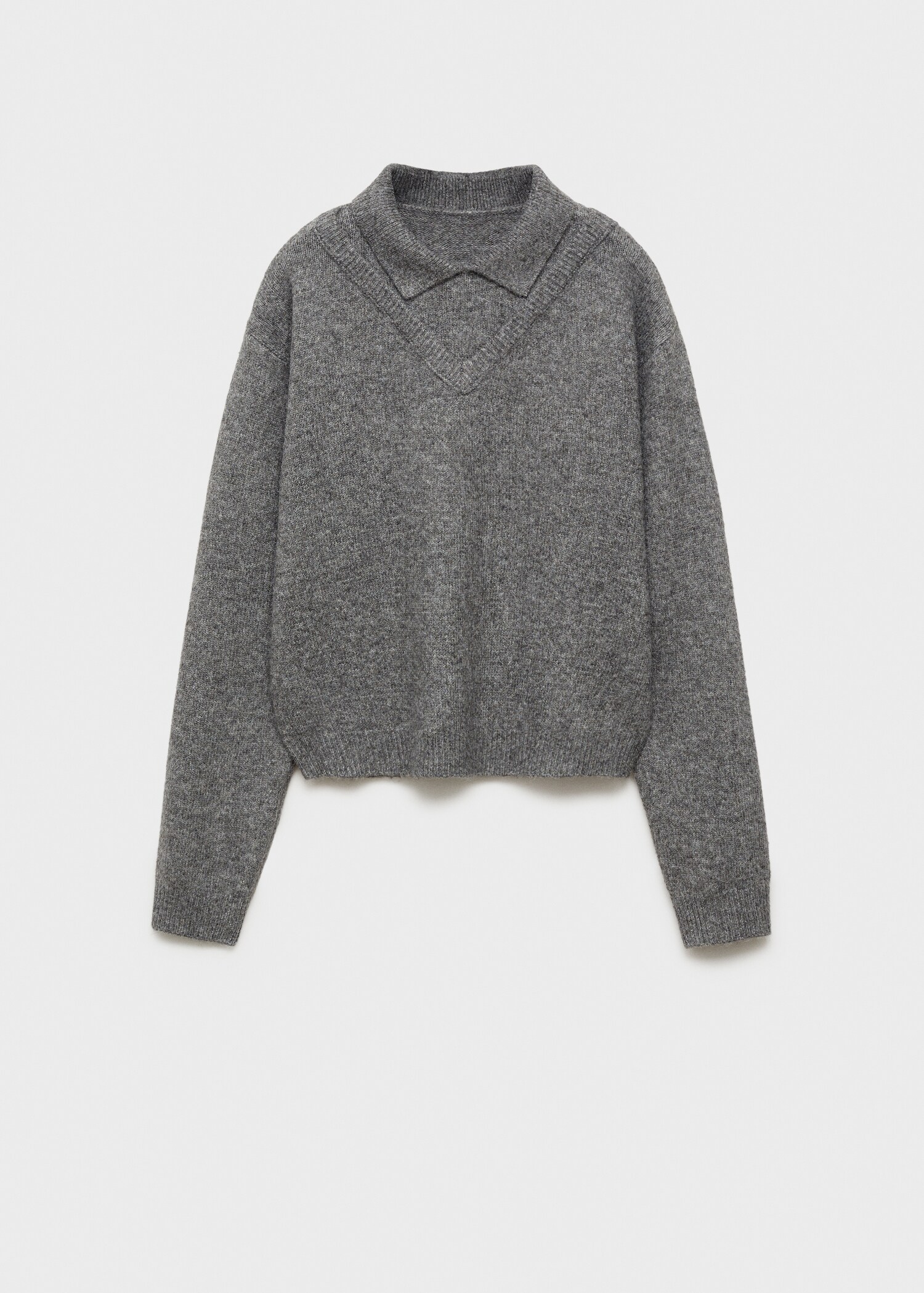 Pull-over col chemise combiné - Article sans modèle