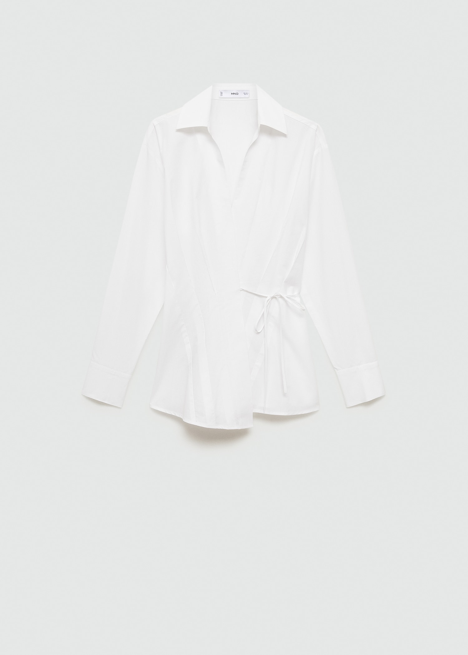 Cross-knotted lyocell shirt - Article without model