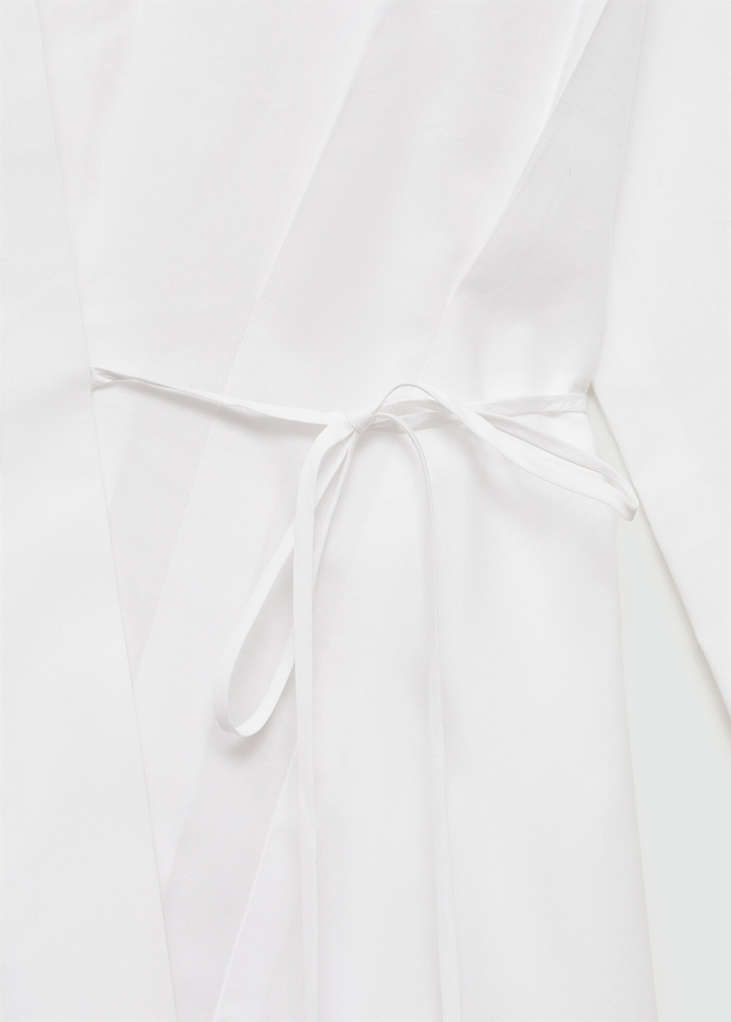Cross-knotted lyocell shirt - Details of the article 0