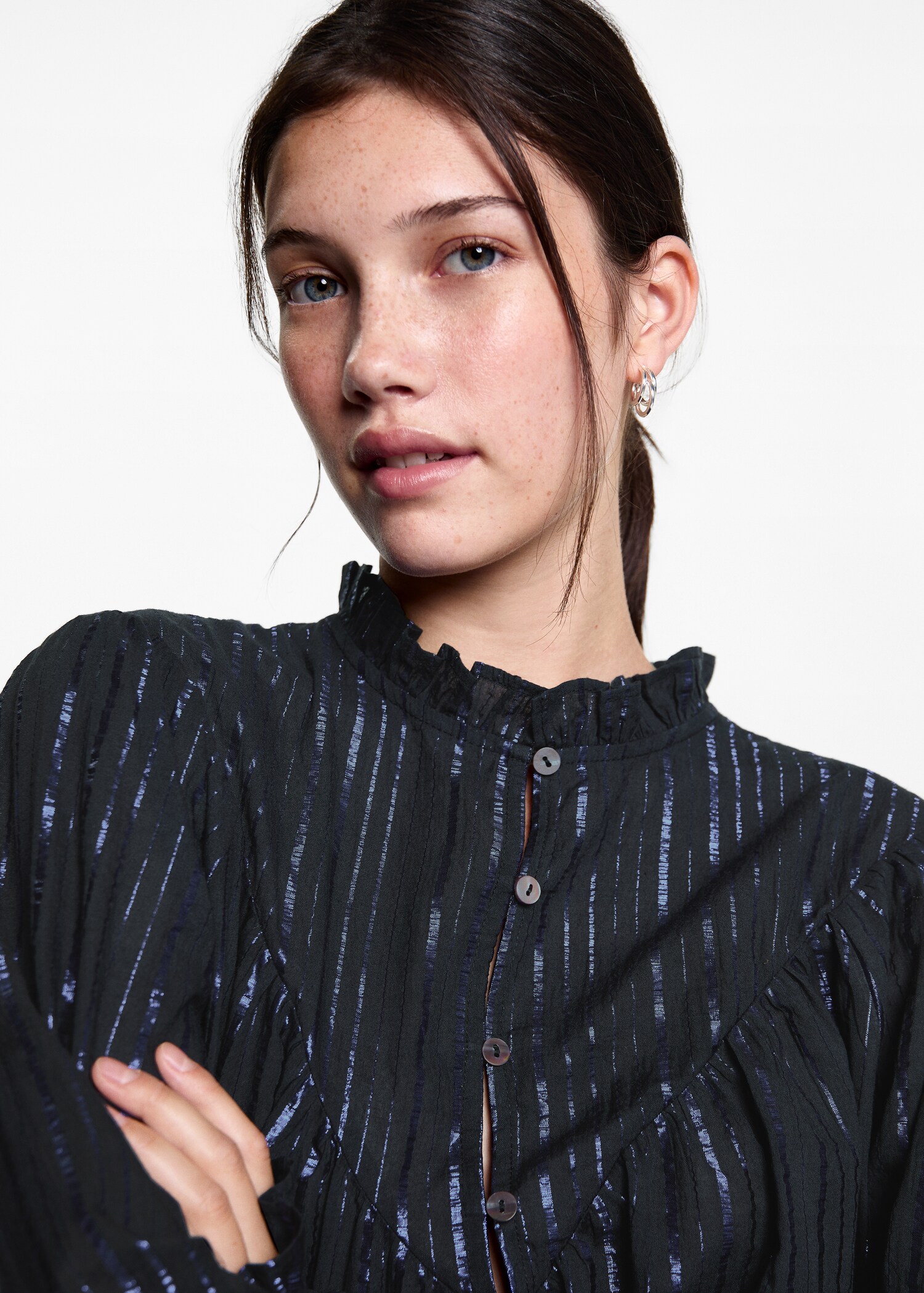 Blouse lurex rayures - Détail de l'article 1