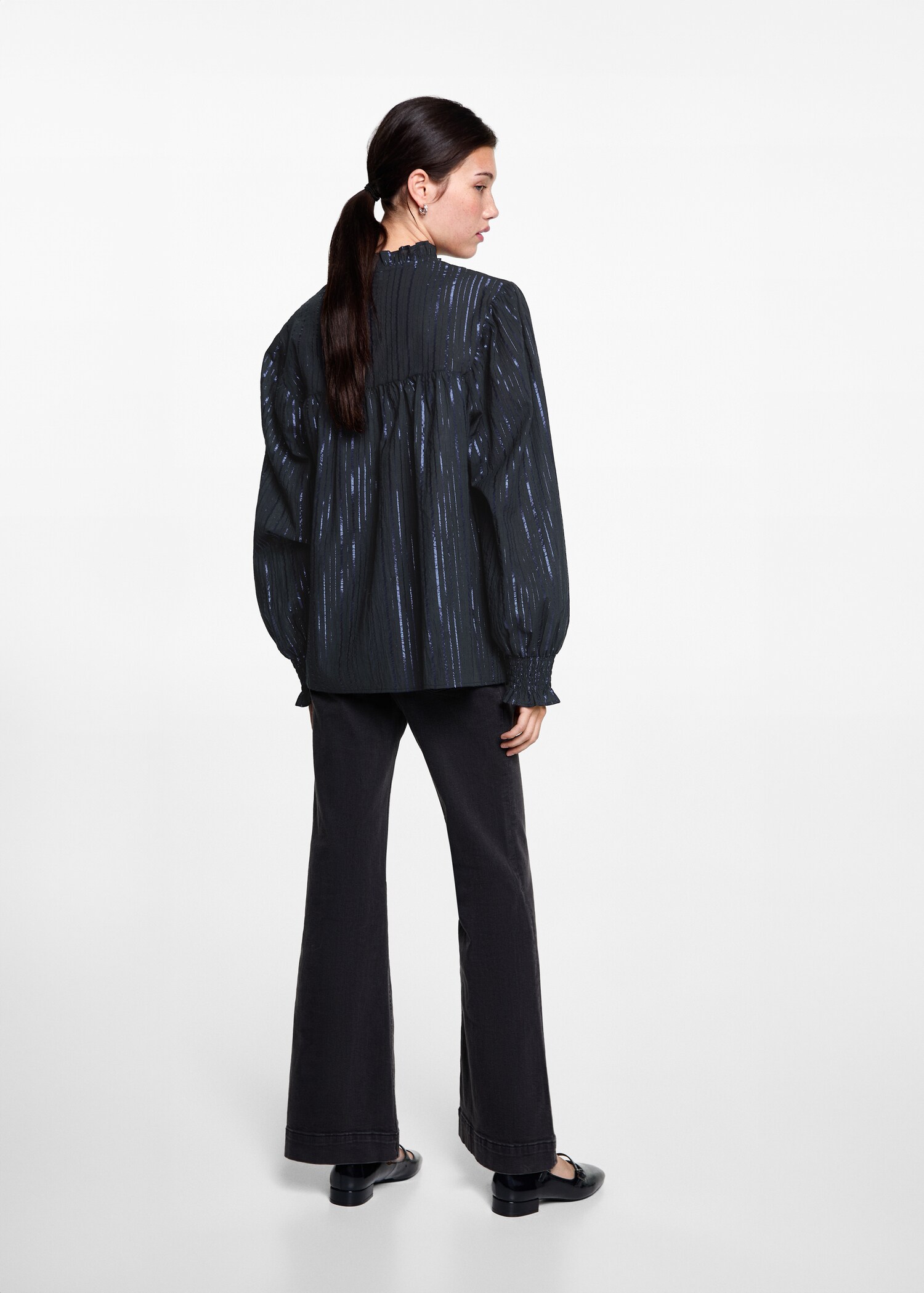 Blouse lurex rayures - Verso de l’article