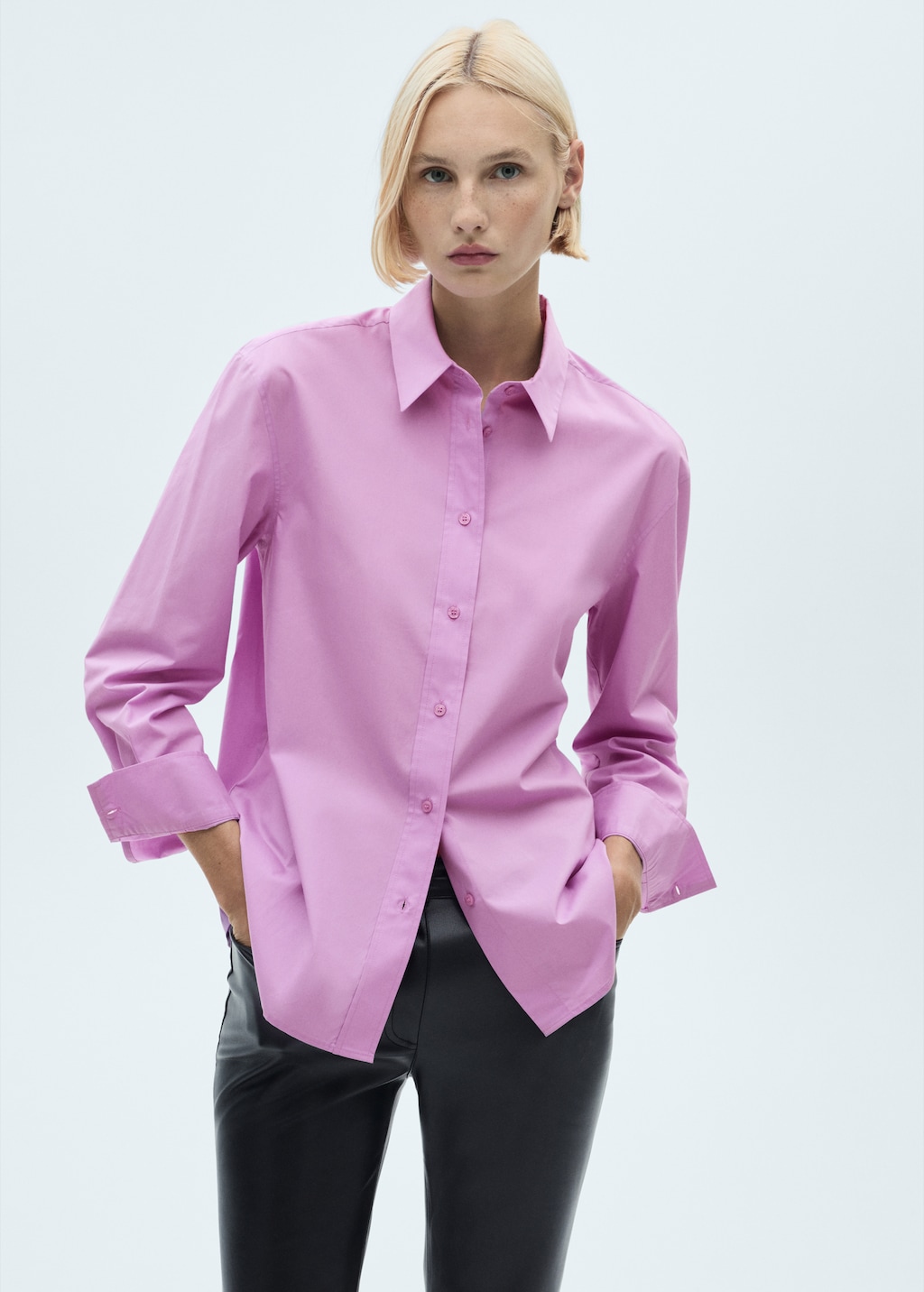 Camisa lyocell botones