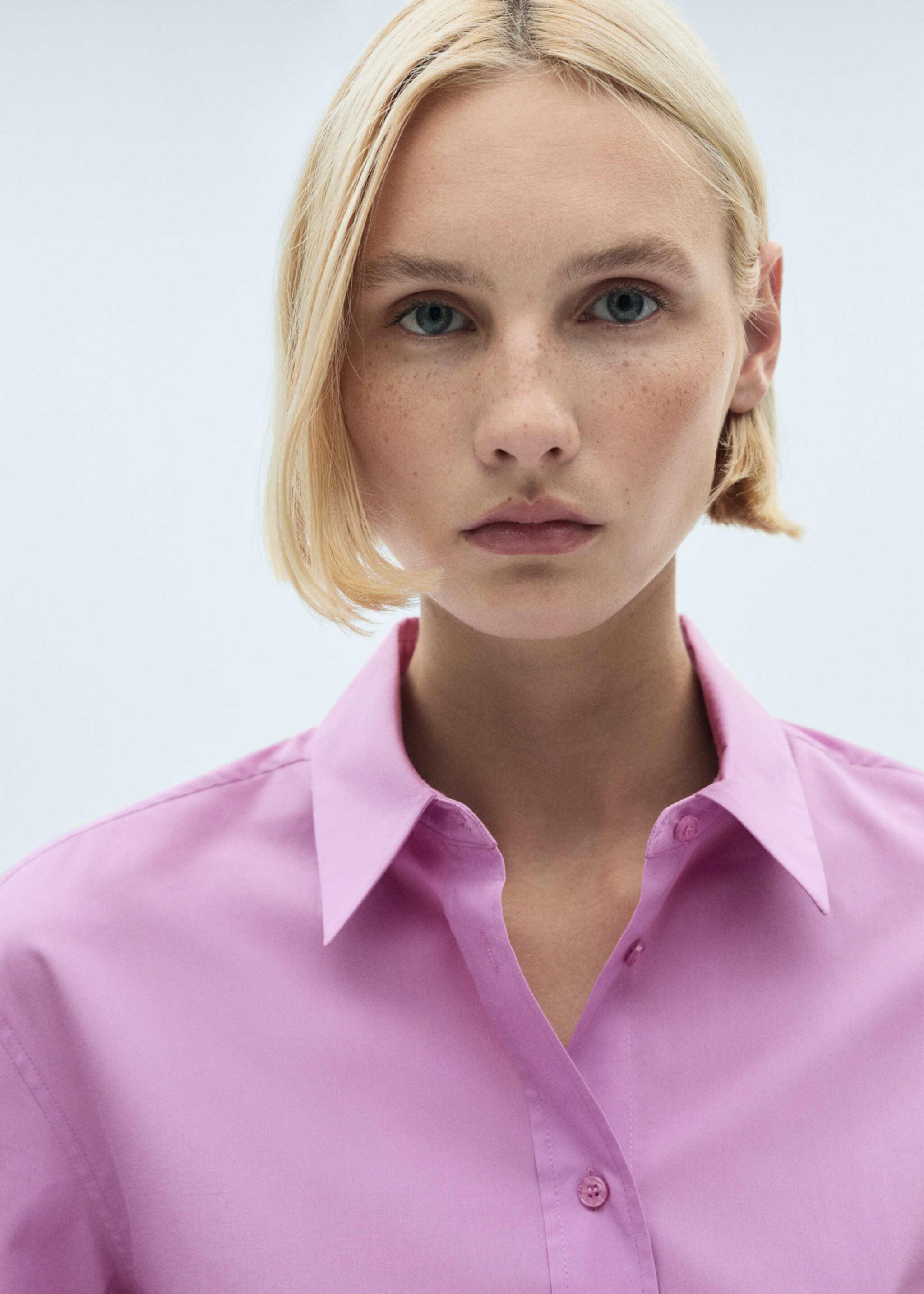Buttoned lyocell shirt - Details of the article 1