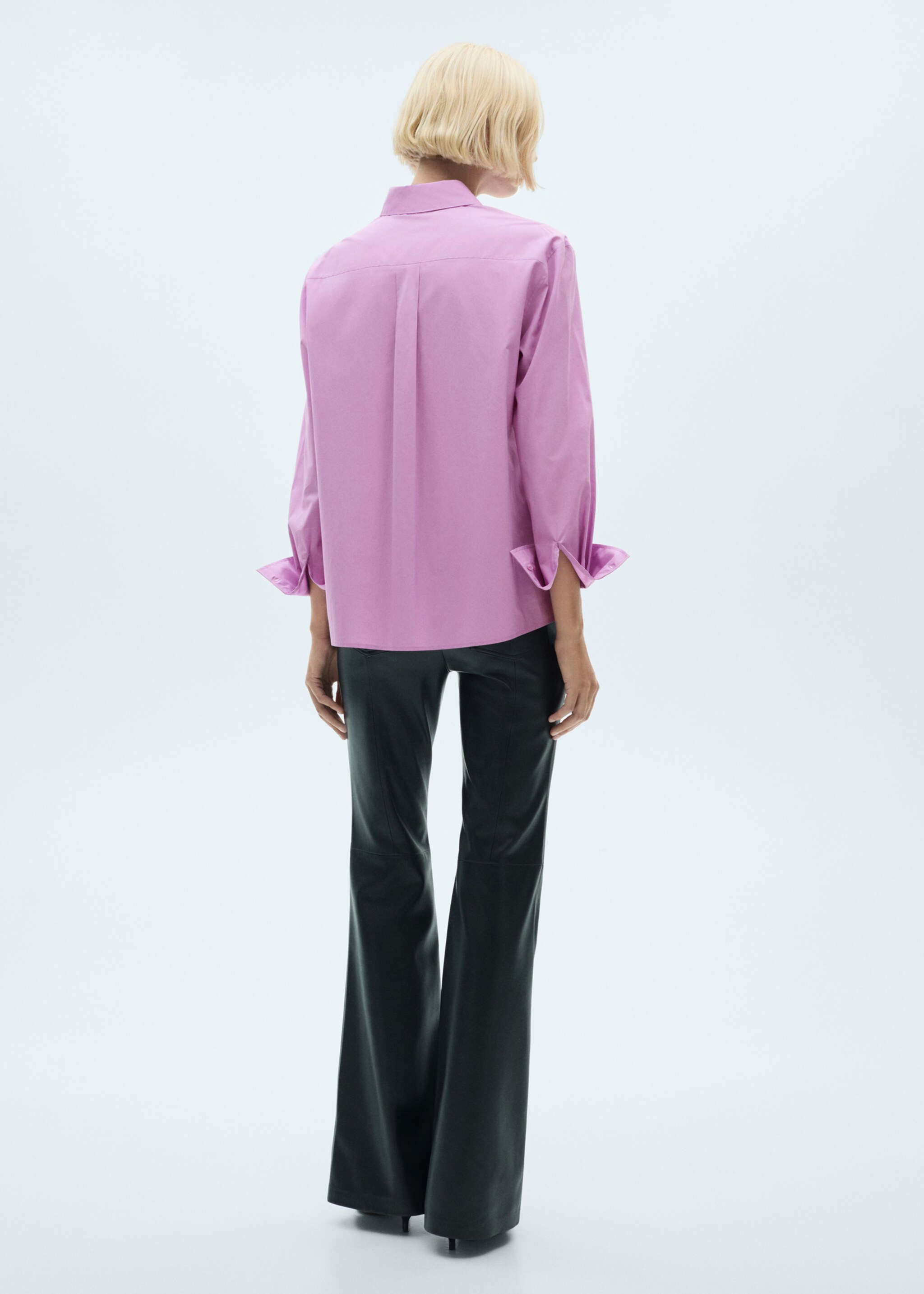 Buttoned lyocell shirt - Reverse of the article