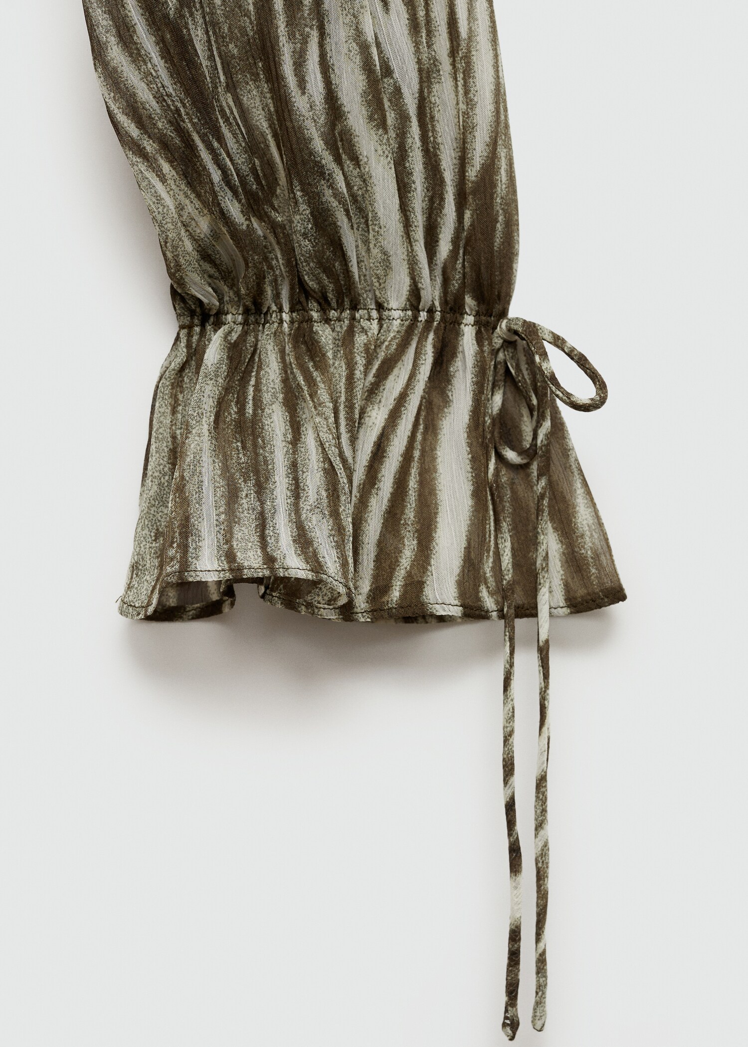 Robe courte imprimée volants - Détail de l'article 0