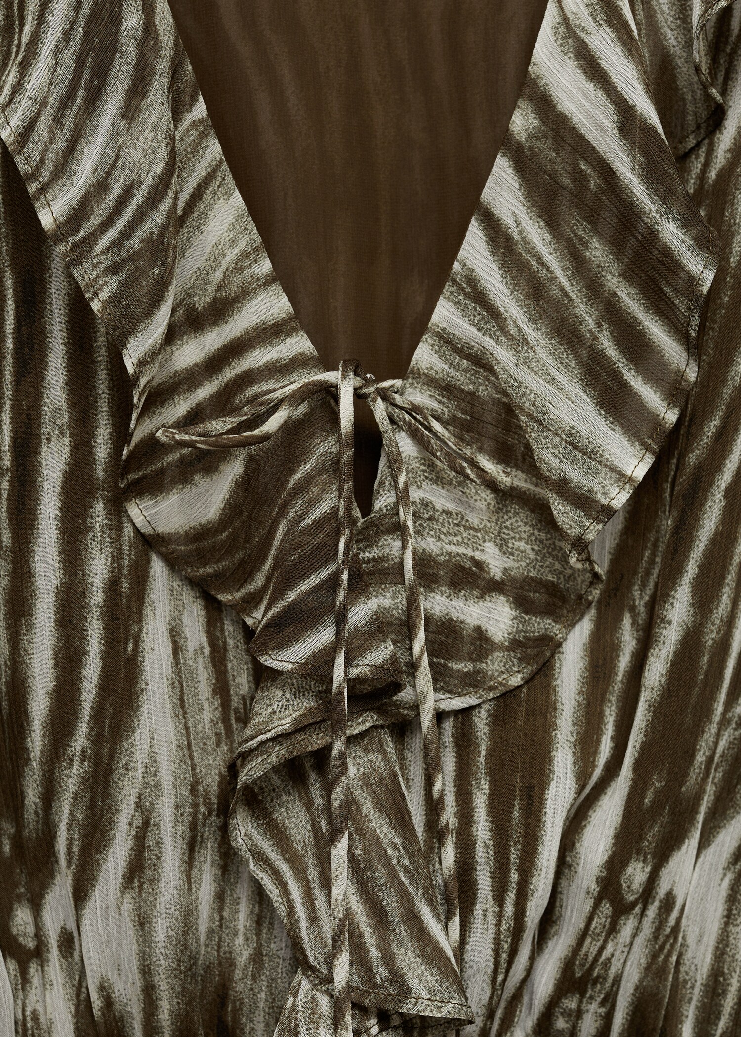 Robe courte imprimée volants - Détail de l'article 8