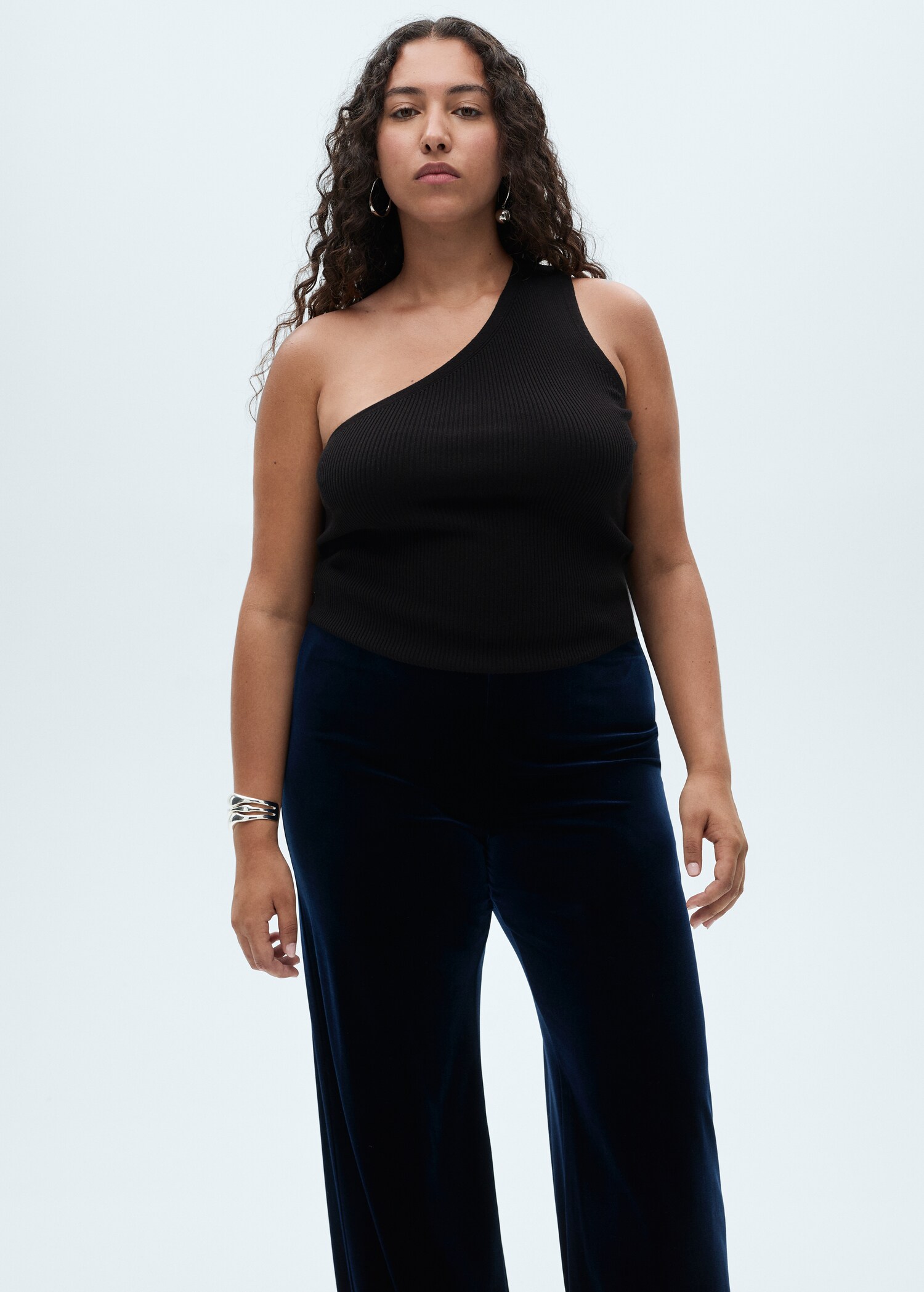 Velvet wide-leg pants - Details of the article 5