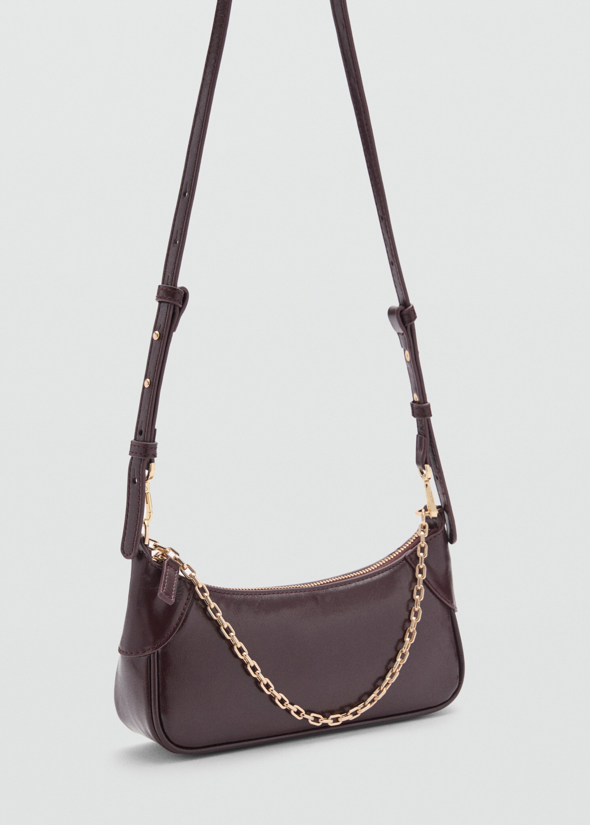 Double-handle chain bag - Medium plane