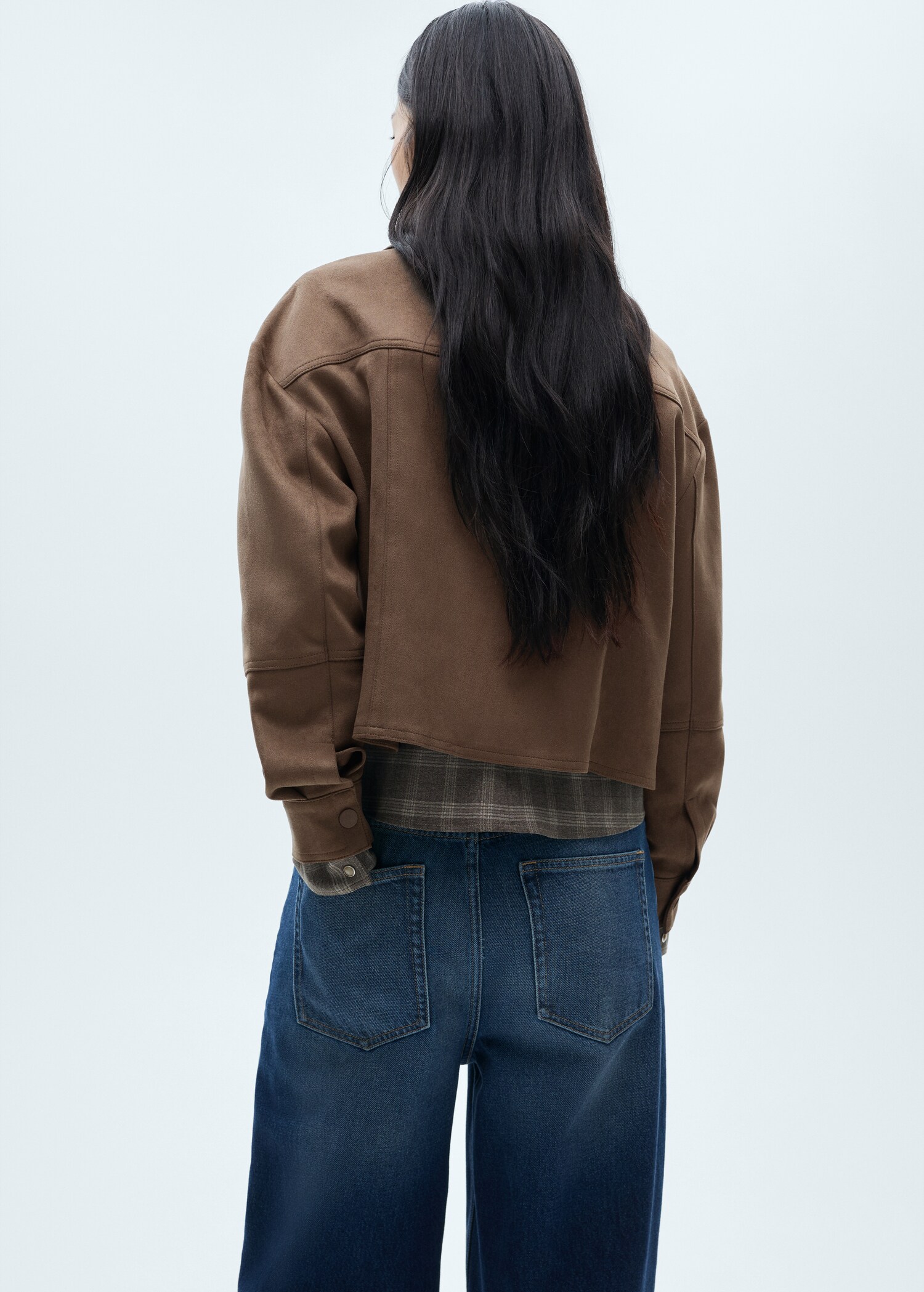 Veste simili-cuir poches - Verso de l’article