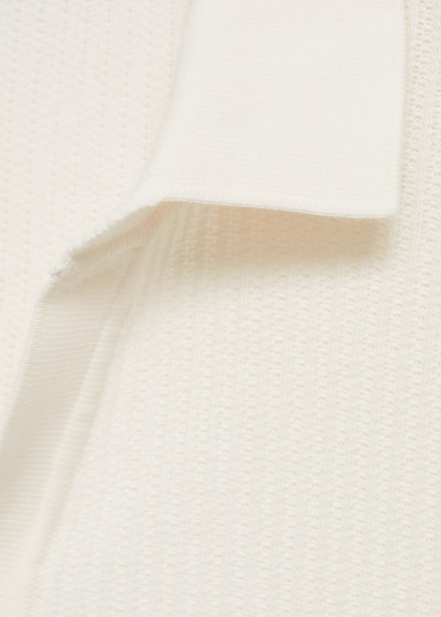 Fine-knit ribbed cotton polo shirt - Details of the article 8