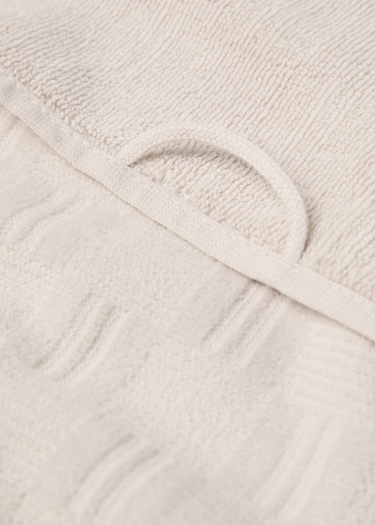 100% cotton hand towel with jacquard structure 50x90cm - Details of the article 1