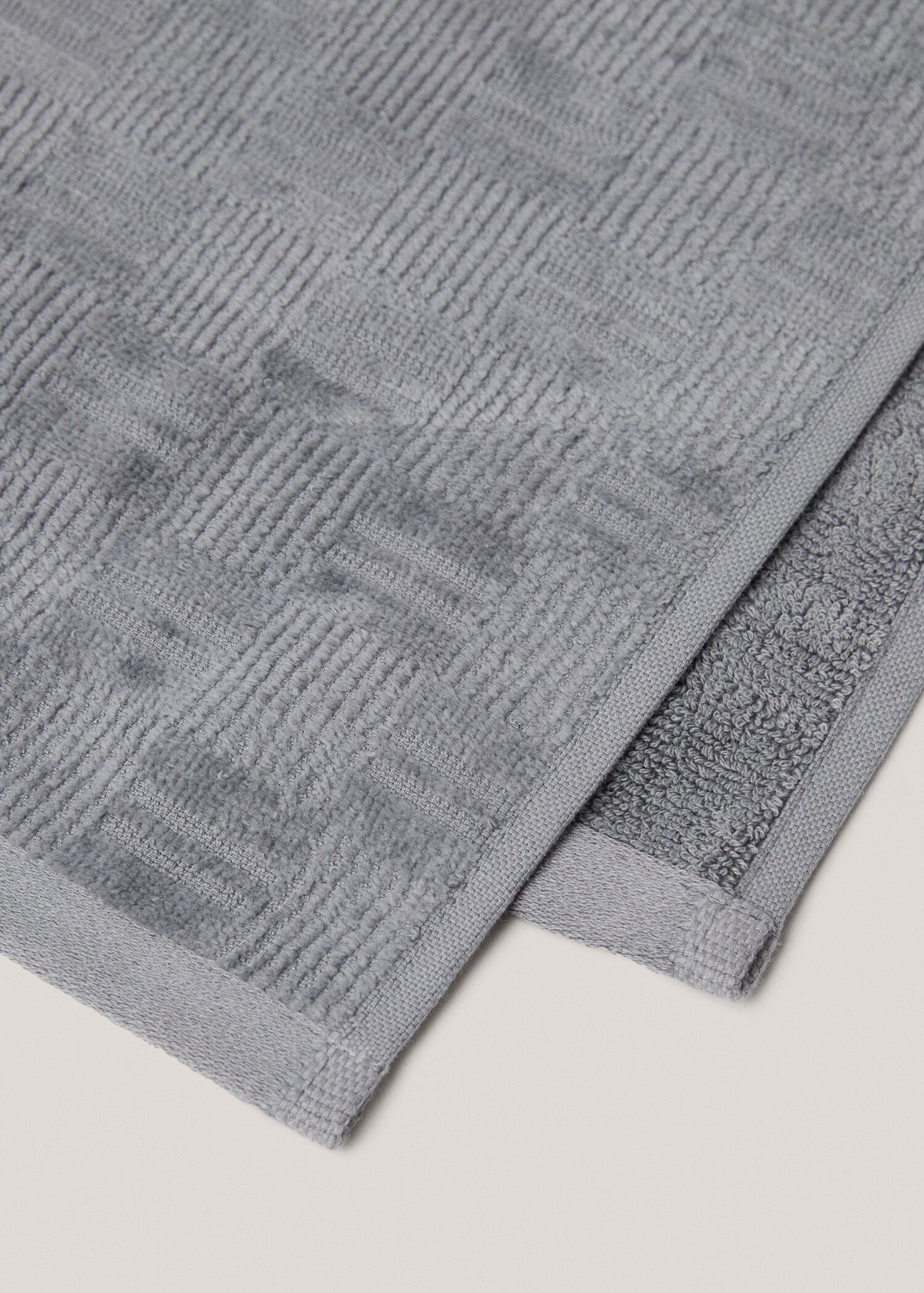 100% cotton hand towel with jacquard structure 50x90cm - Details of the article 2