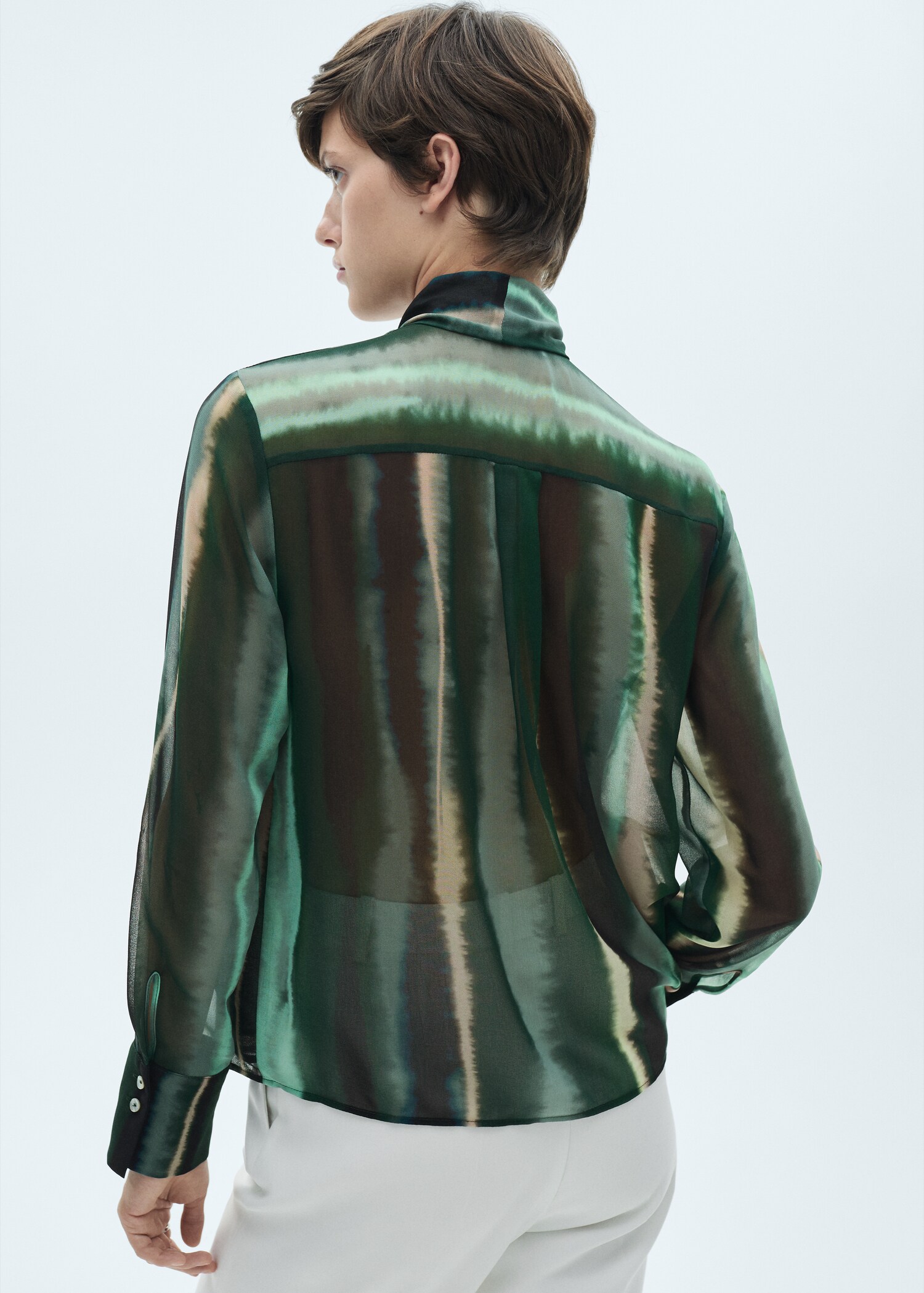 Blusa estampada lazo - Reverso del artículo