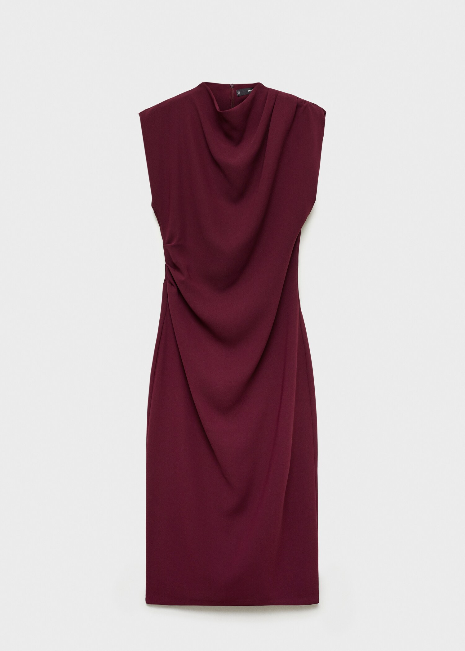 Gathered turtleneck dress - Article without model