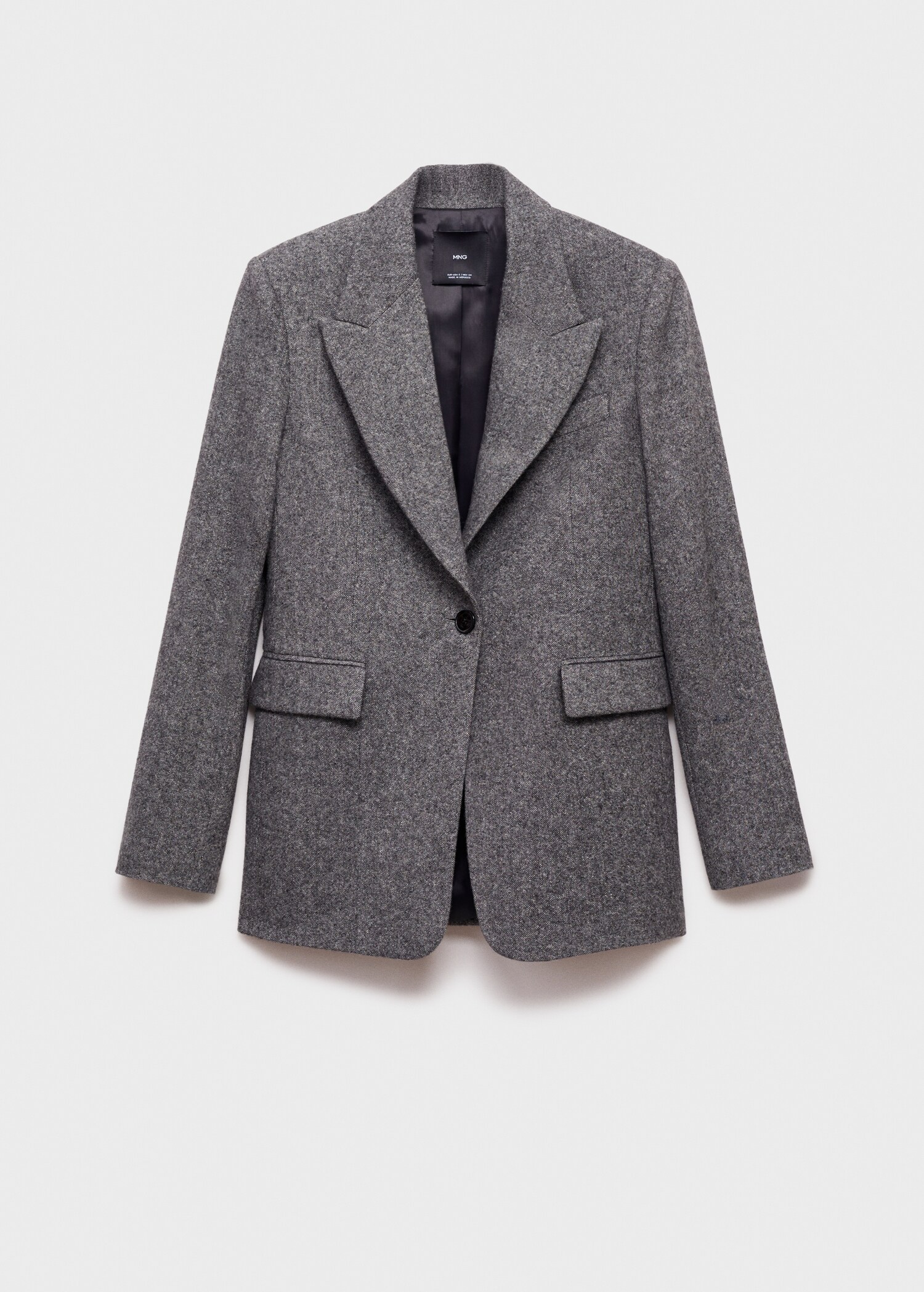 Flecked wool-blend suit blazer - Article without model