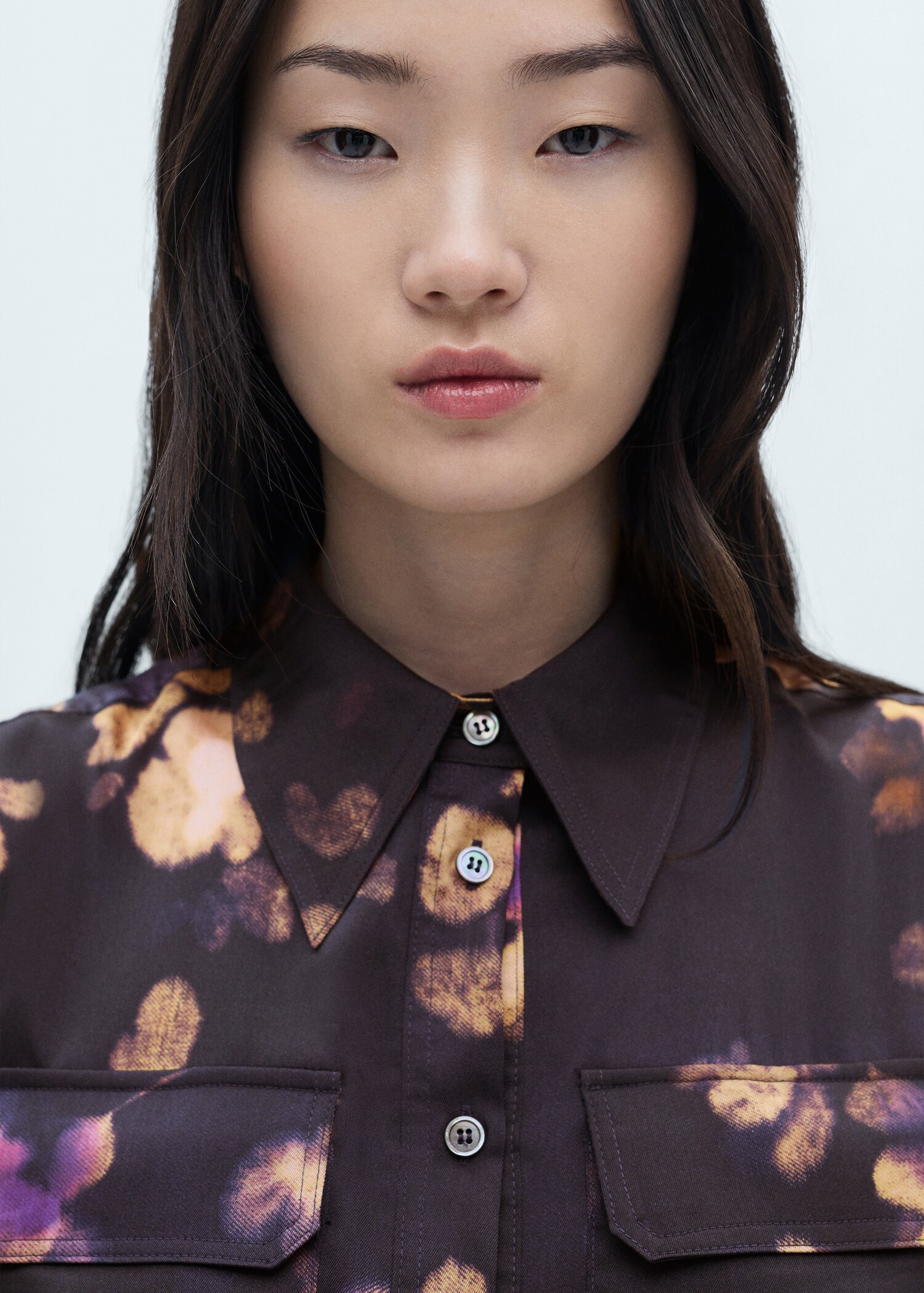 Printed shirt dress - Details of the article 1